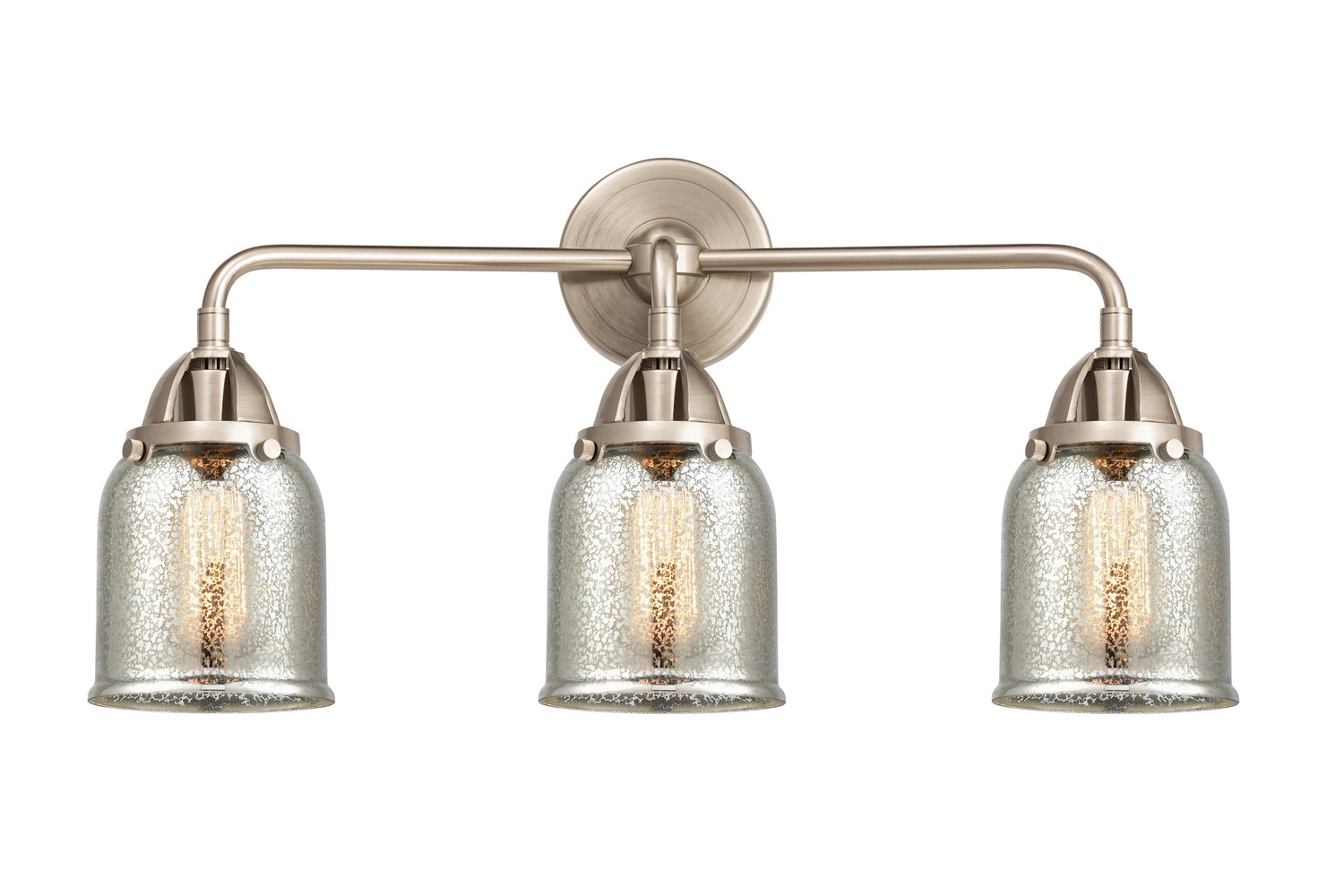 Three Light Bath Vanity by Innovations - Nouveau 2 Collection, Brushed Satin Nickel Finish - 288-3W-SN-G58
