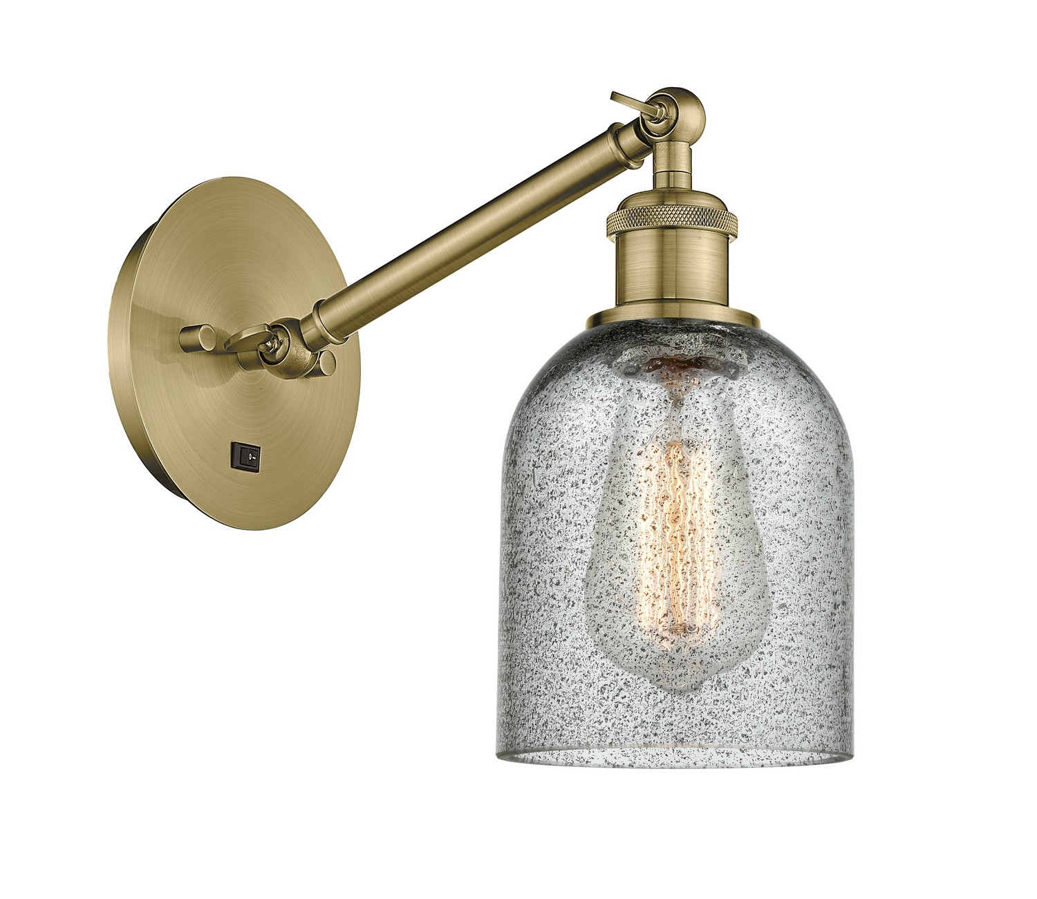 LED Wall Sconce by Innovations - Ballston Collection, Antique Brass Finish - 317-1W-AB-G257-LED
