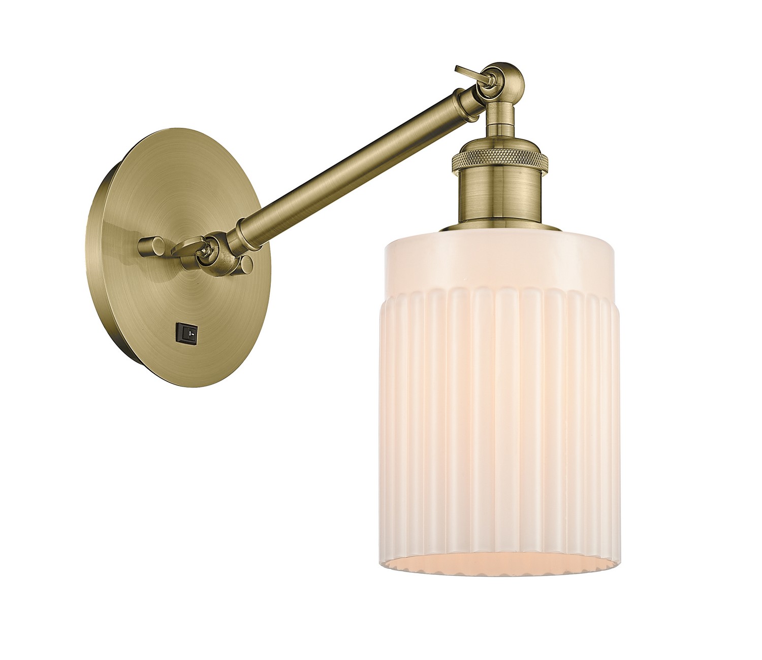 LED Wall Sconce by Innovations - Ballston Collection, Antique Brass Finish - 317-1W-AB-G341-LED
