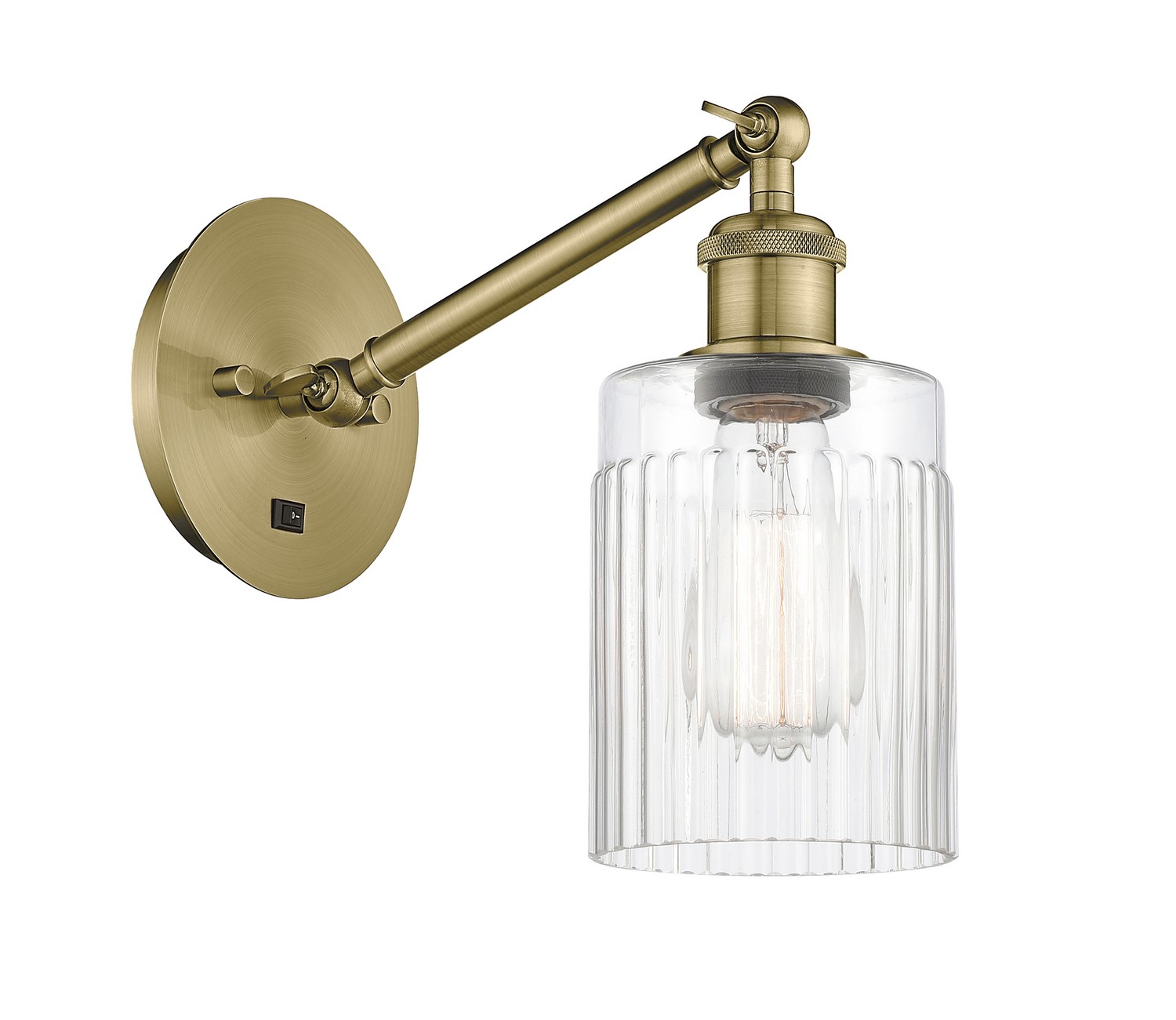 LED Wall Sconce by Innovations - Ballston Collection, Antique Brass Finish - 317-1W-AB-G342-LED