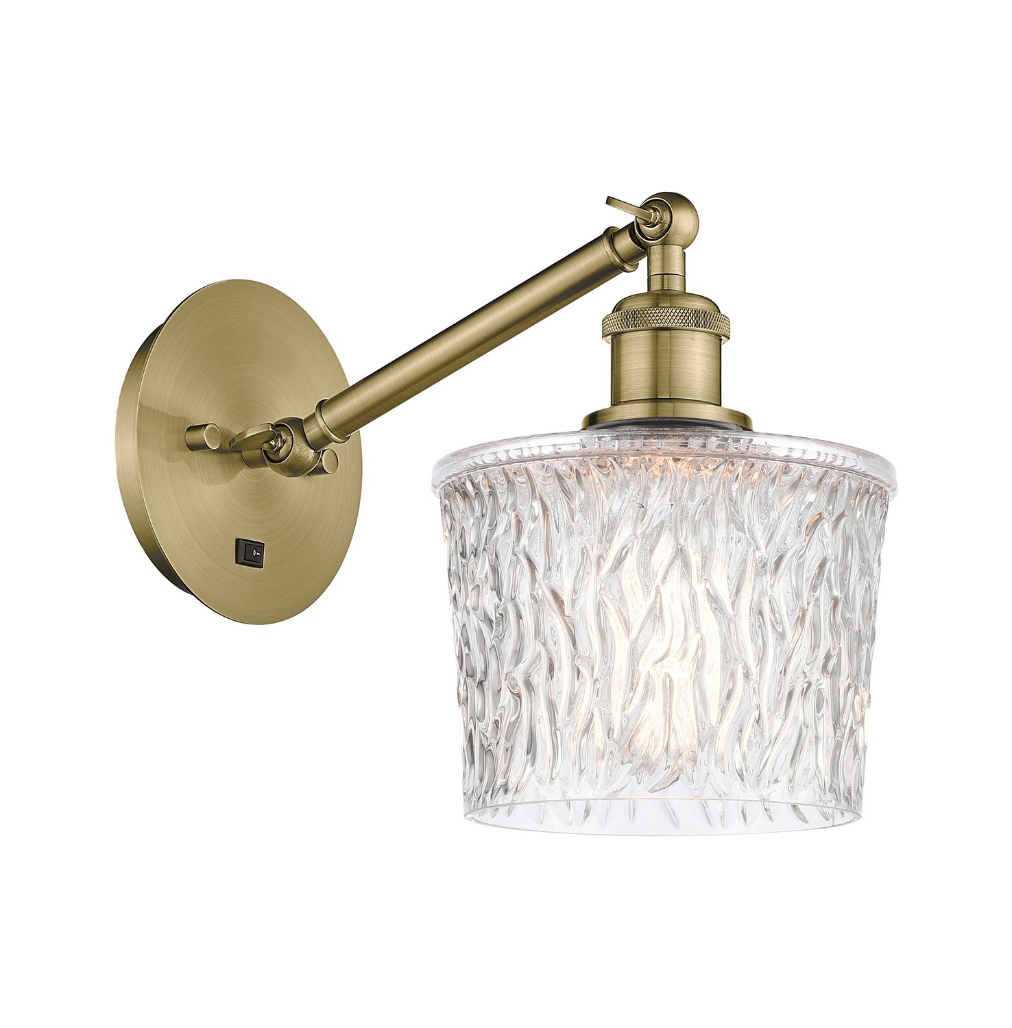 LED Wall Sconce by Innovations - Ballston Collection, Antique Brass Finish - 317-1W-AB-G402-LED