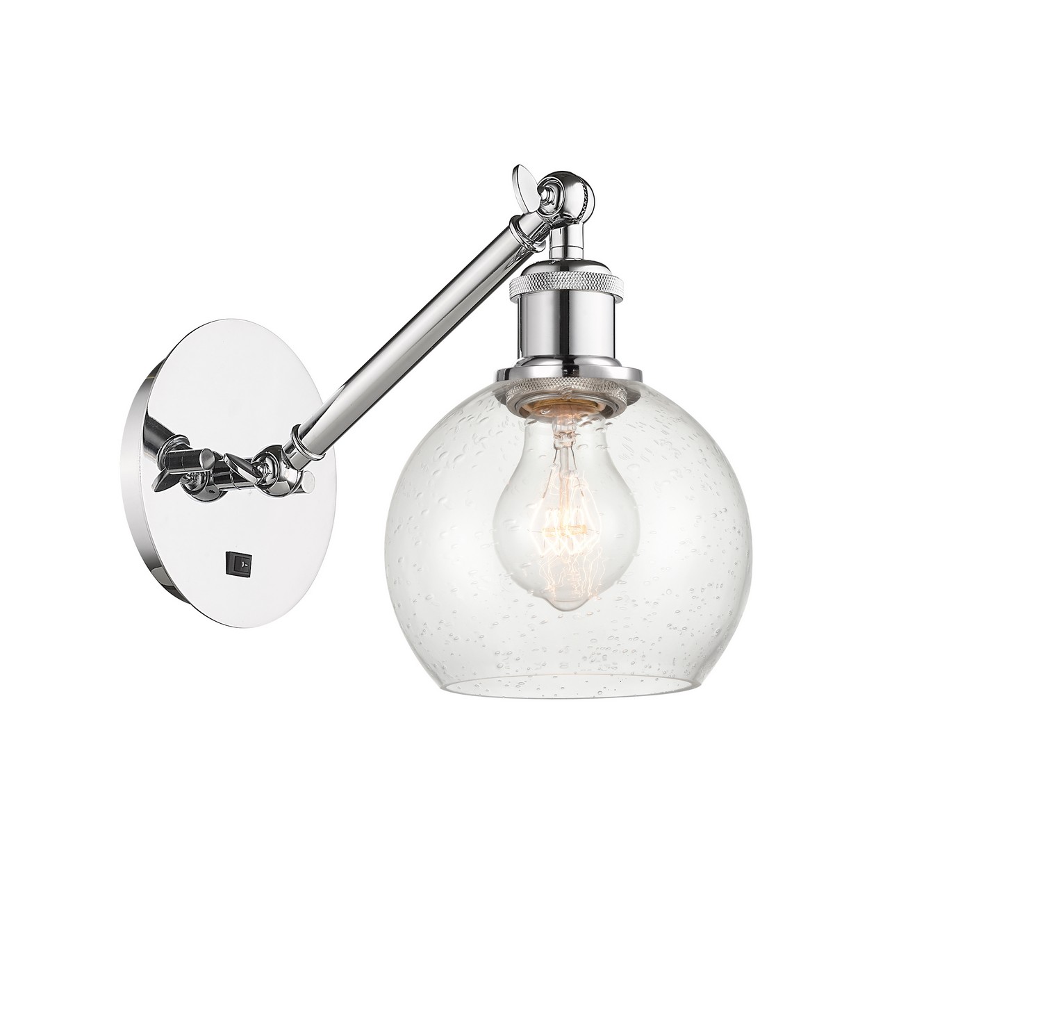 LED Wall Sconce by Innovations - Ballston Collection, Polished Chrome Finish - 317-1W-PC-G124-6-LED