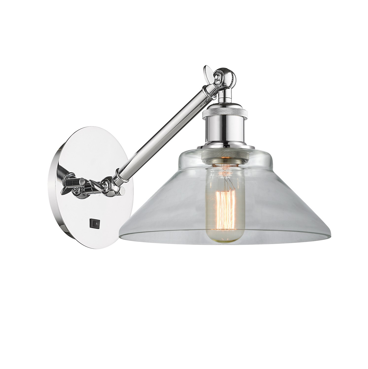 LED Wall Sconce by Innovations - Ballston Collection, Polished Chrome Finish - 317-1W-PC-G132-LED