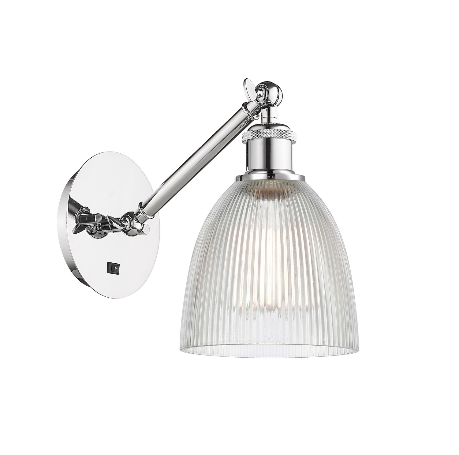 LED Wall Sconce by Innovations - Ballston Collection, Polished Chrome Finish - 317-1W-PC-G382-LED