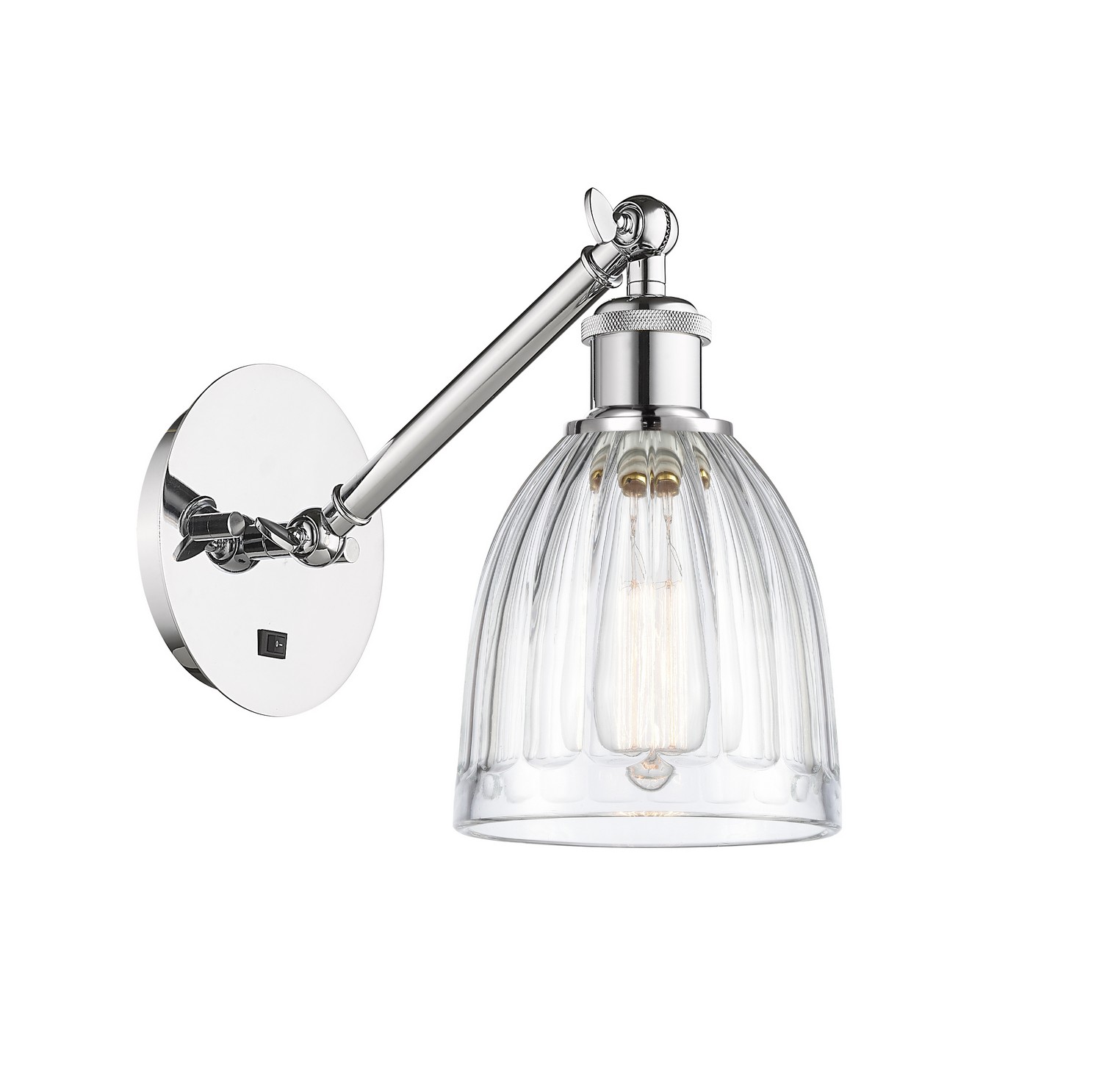 LED Wall Sconce by Innovations - Ballston Collection, Polished Chrome Finish - 317-1W-PC-G442-LED