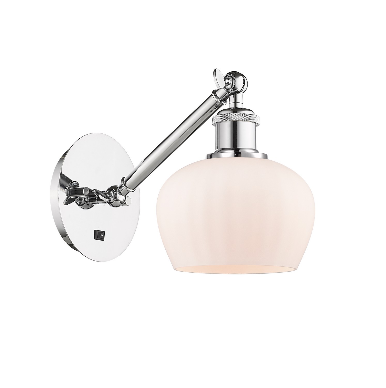 One Light Wall Sconce by Innovations - Ballston Collection, Polished Chrome Finish - 317-1W-PC-G91