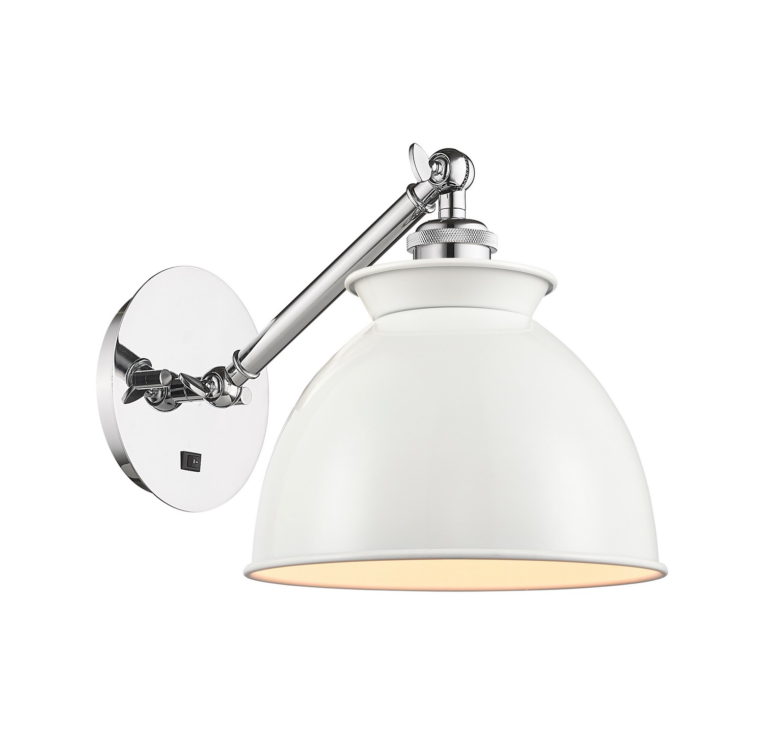 LED Wall Sconce by Innovations - Ballston Collection, Polished Chrome Finish - 317-1W-PC-M14-W-LED