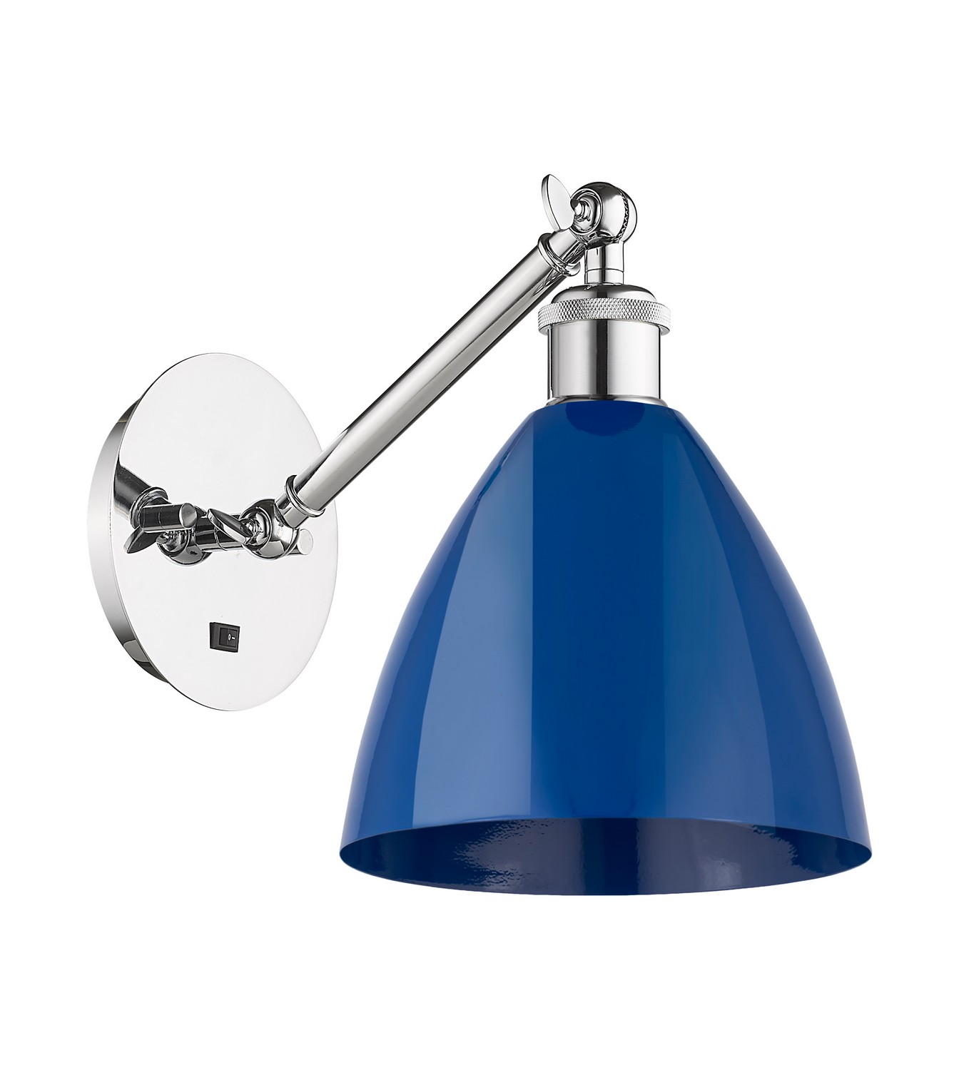 LED Wall Sconce by Innovations - Ballston Collection, Polished Chrome Finish - 317-1W-PC-MBD-75-BL-LED