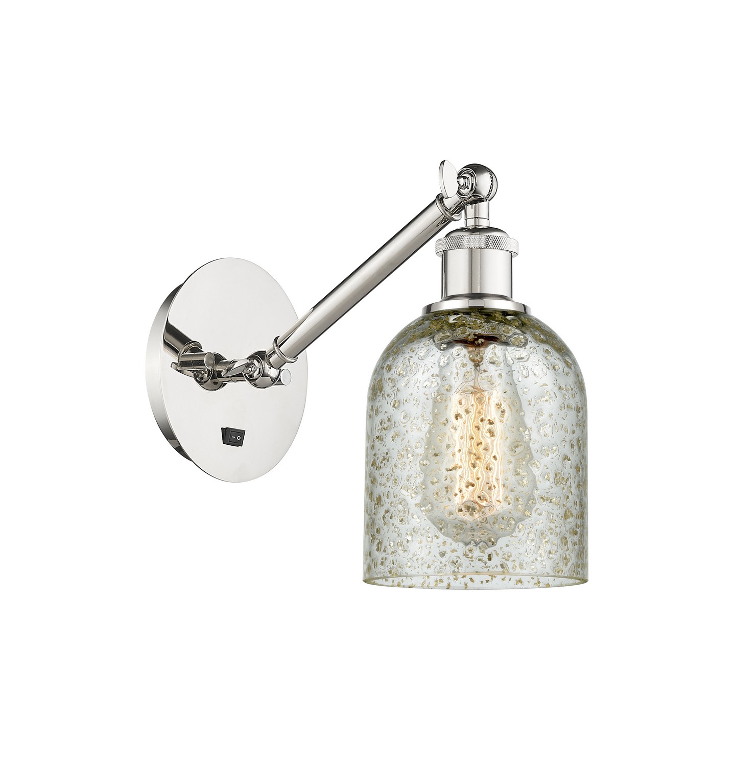 LED Wall Sconce by Innovations - Ballston Collection, Polished Nickel Finish - 317-1W-PN-G259-LED