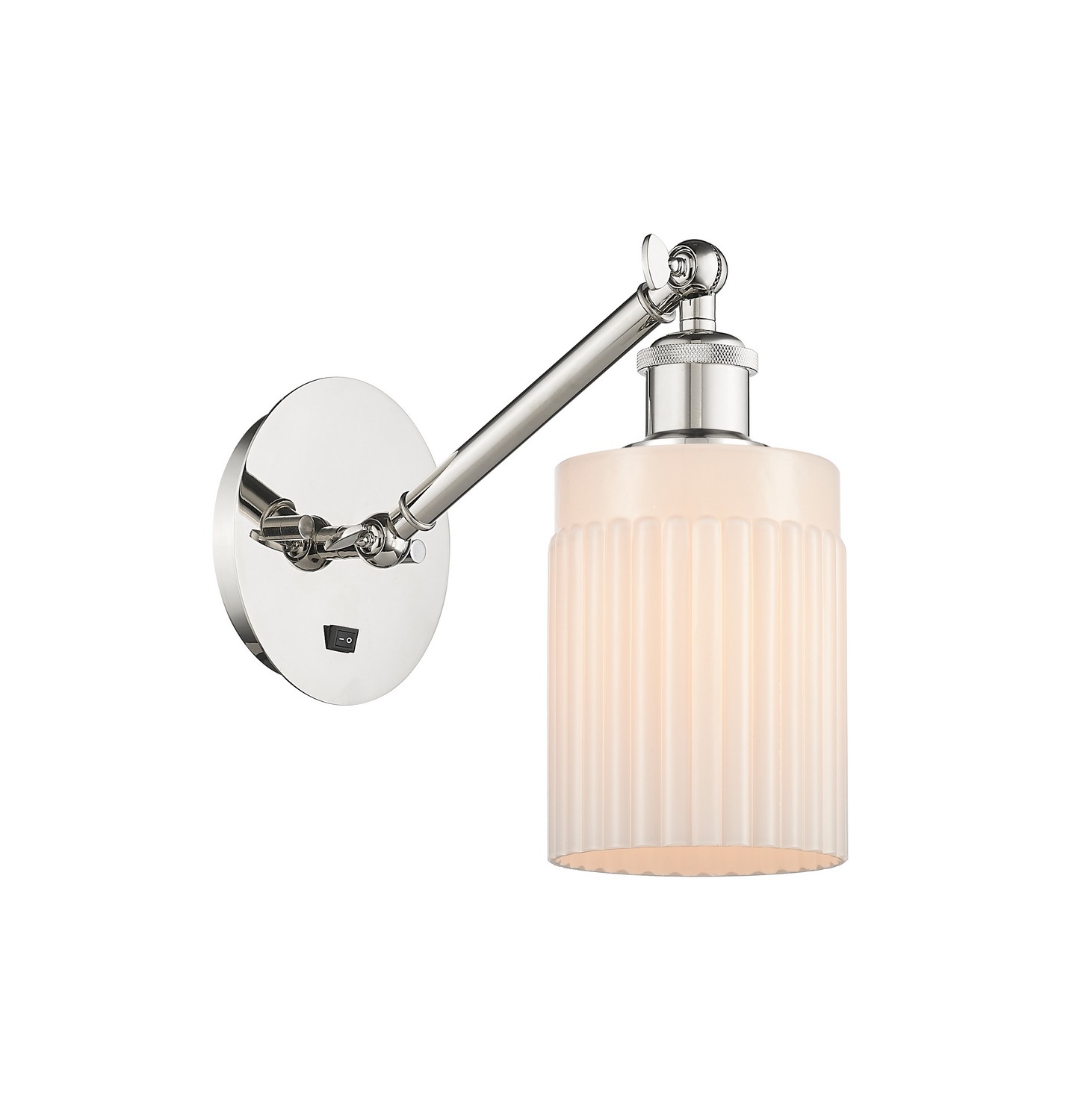 One Light Wall Sconce by Innovations - Ballston Collection, Polished Nickel Finish - 317-1W-PN-G341