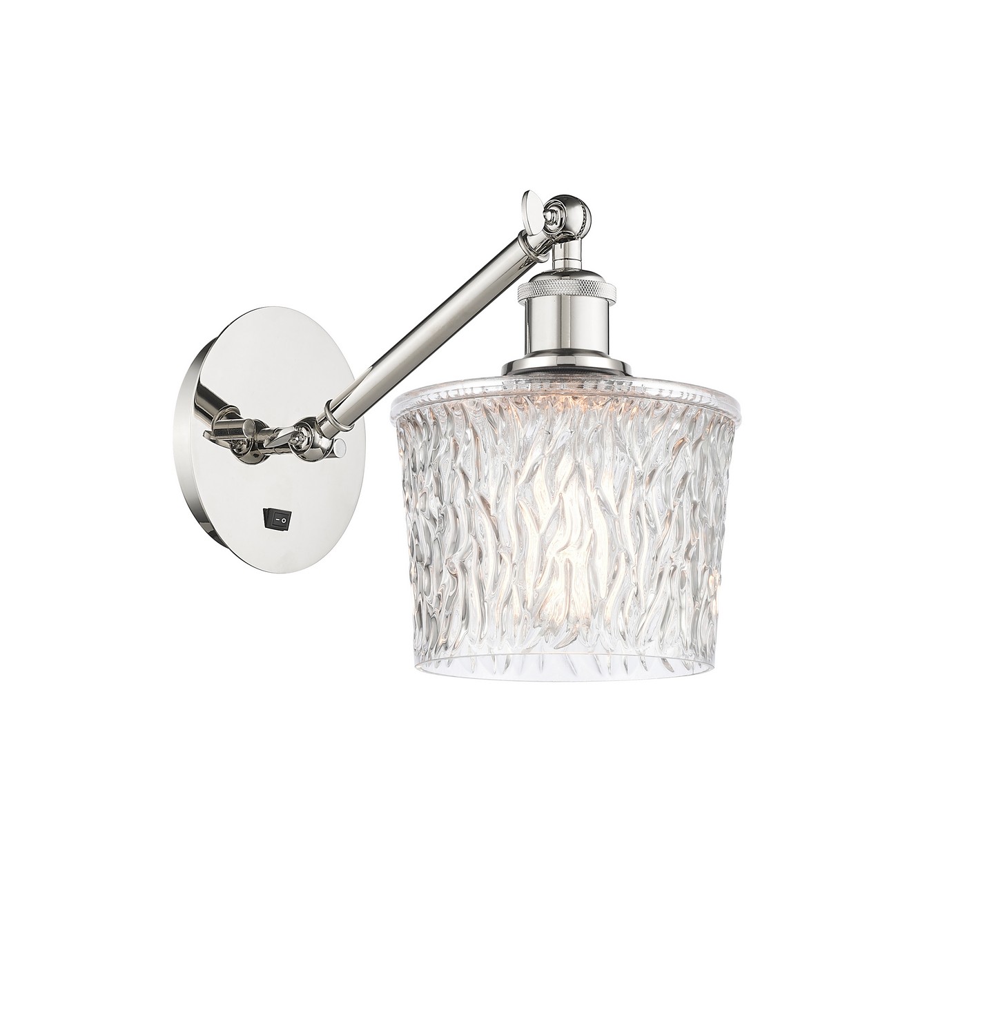 LED Wall Sconce by Innovations - Ballston Collection, Polished Nickel Finish - 317-1W-PN-G402-LED