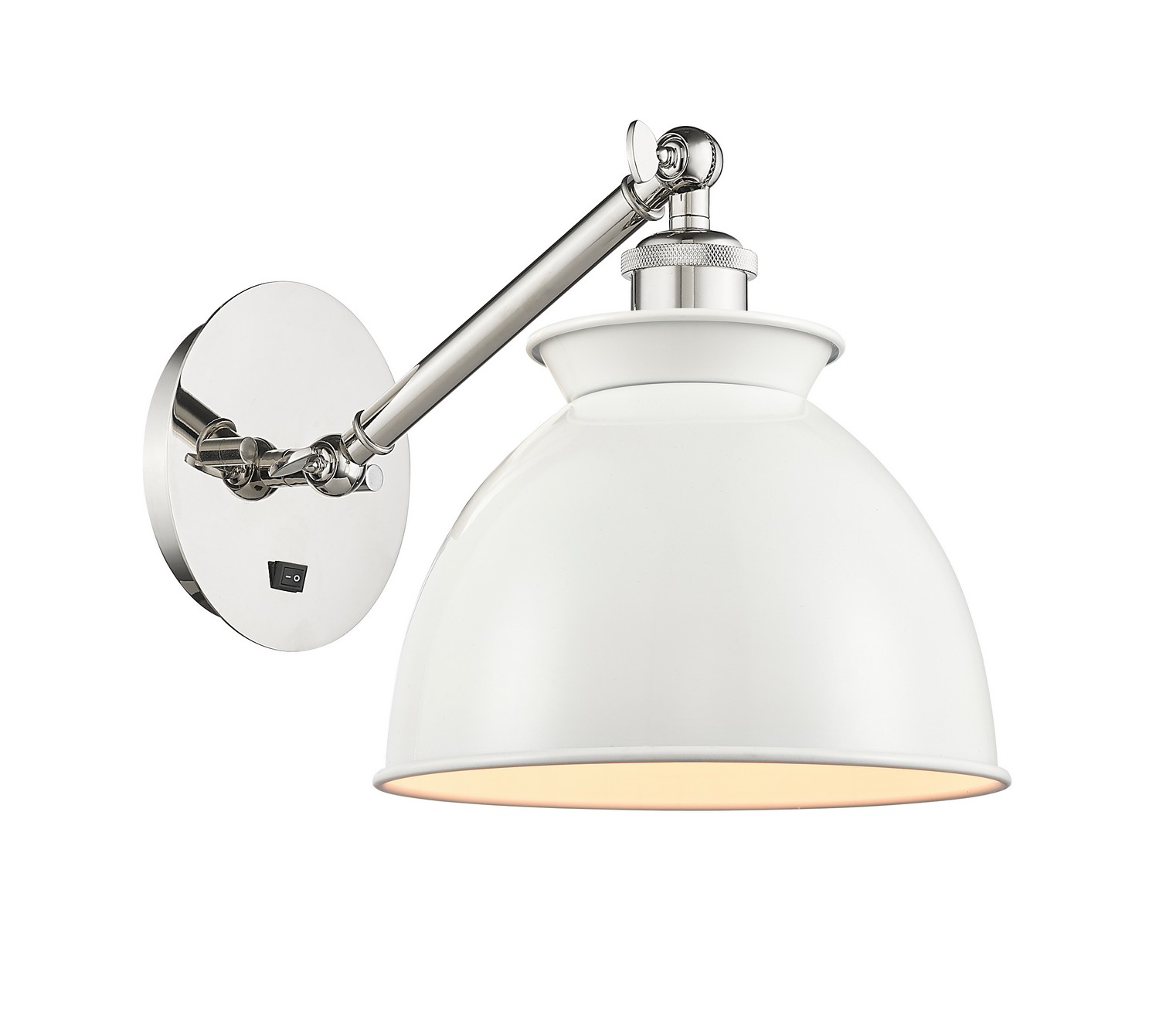 LED Wall Sconce by Innovations - Ballston Collection, Polished Nickel Finish - 317-1W-PN-M14-W-LED