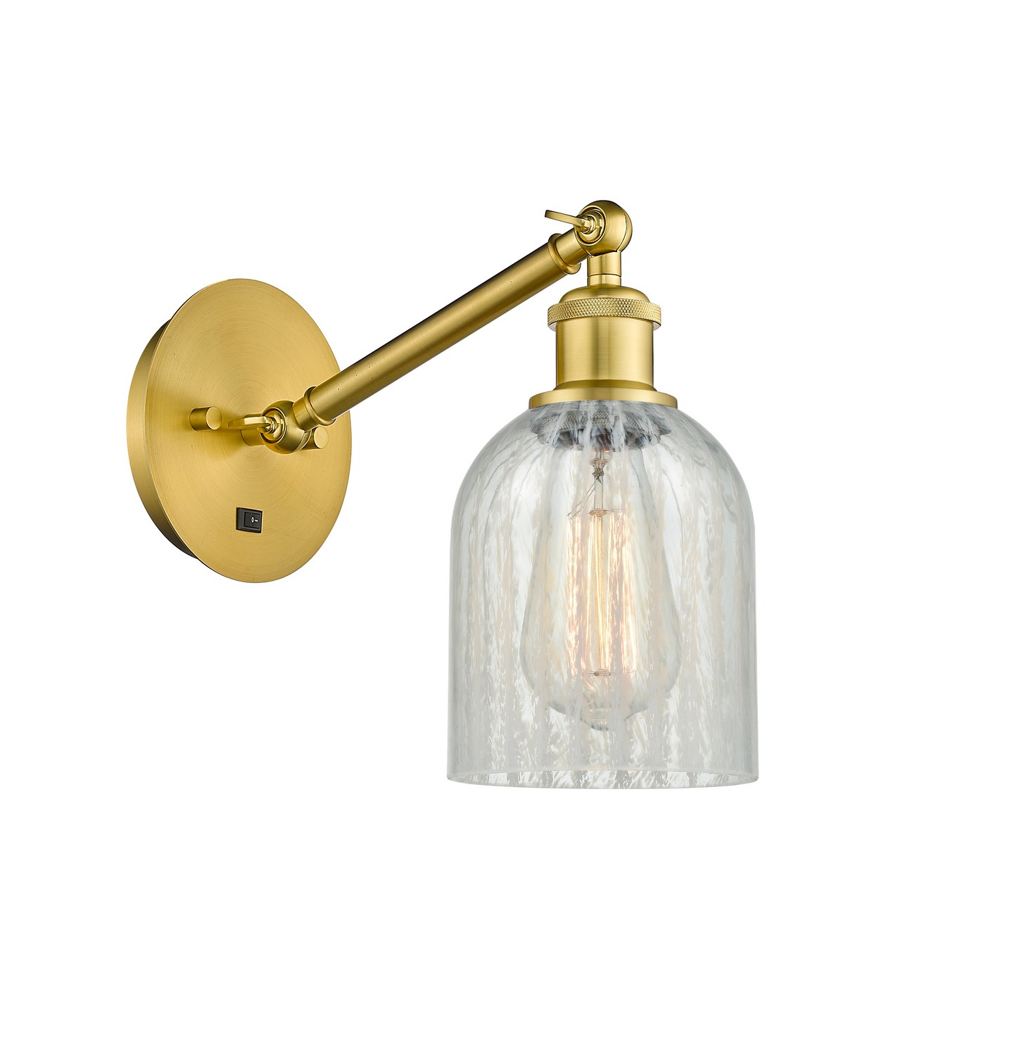 LED Wall Sconce by Innovations - Ballston Collection, Satin Gold Finish - 317-1W-SG-G2511-LED