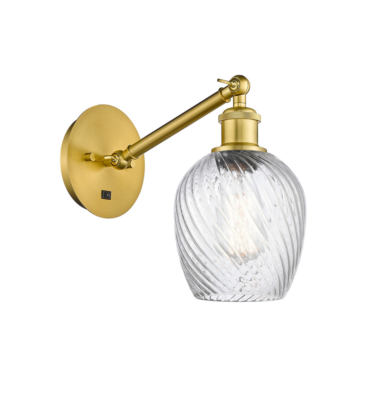 LED Wall Sconce by Innovations - Ballston Collection, Satin Gold Finish - 317-1W-SG-G292-LED