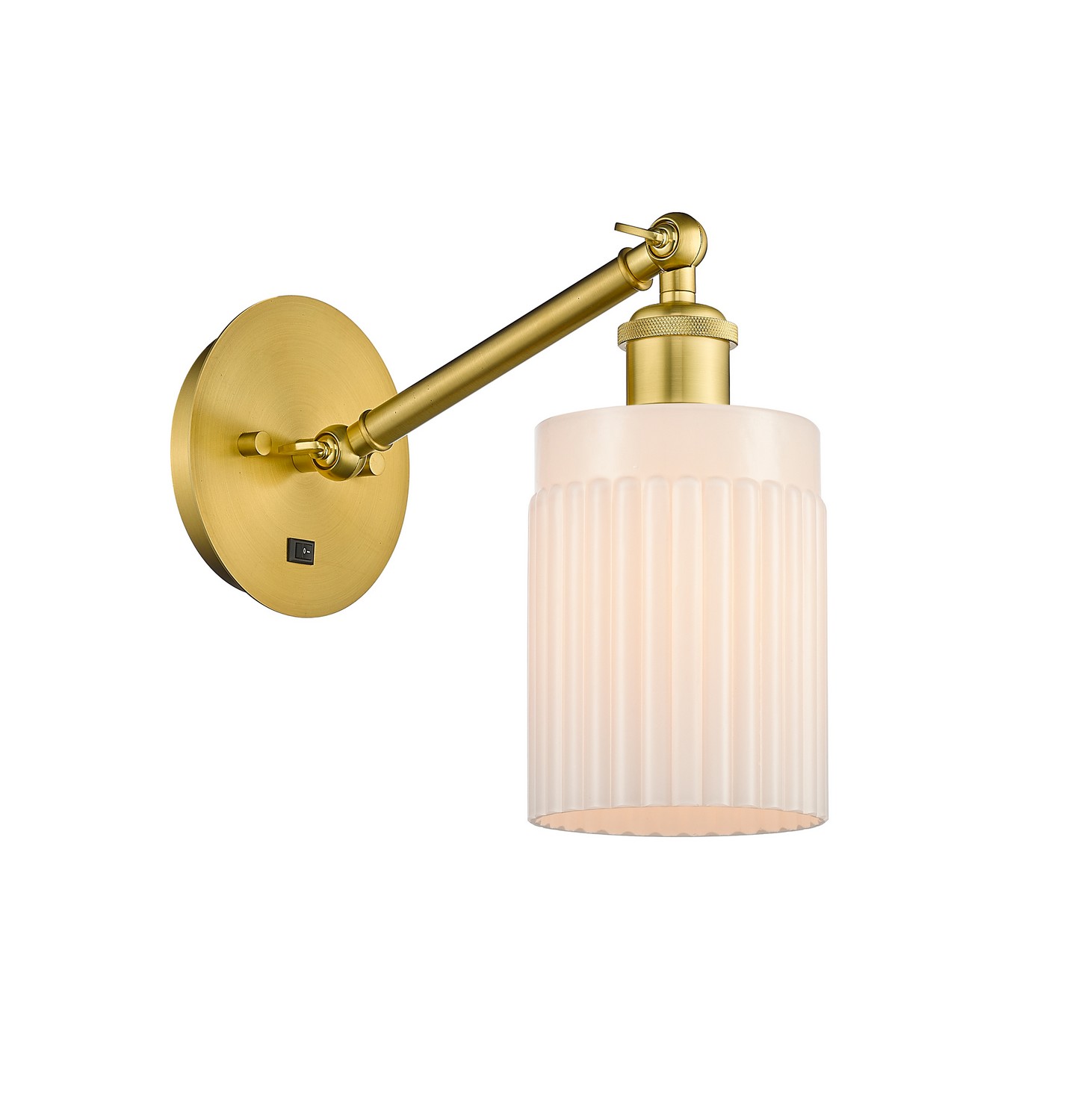 One Light Wall Sconce by Innovations - Ballston Collection, Satin Gold Finish - 317-1W-SG-G341
