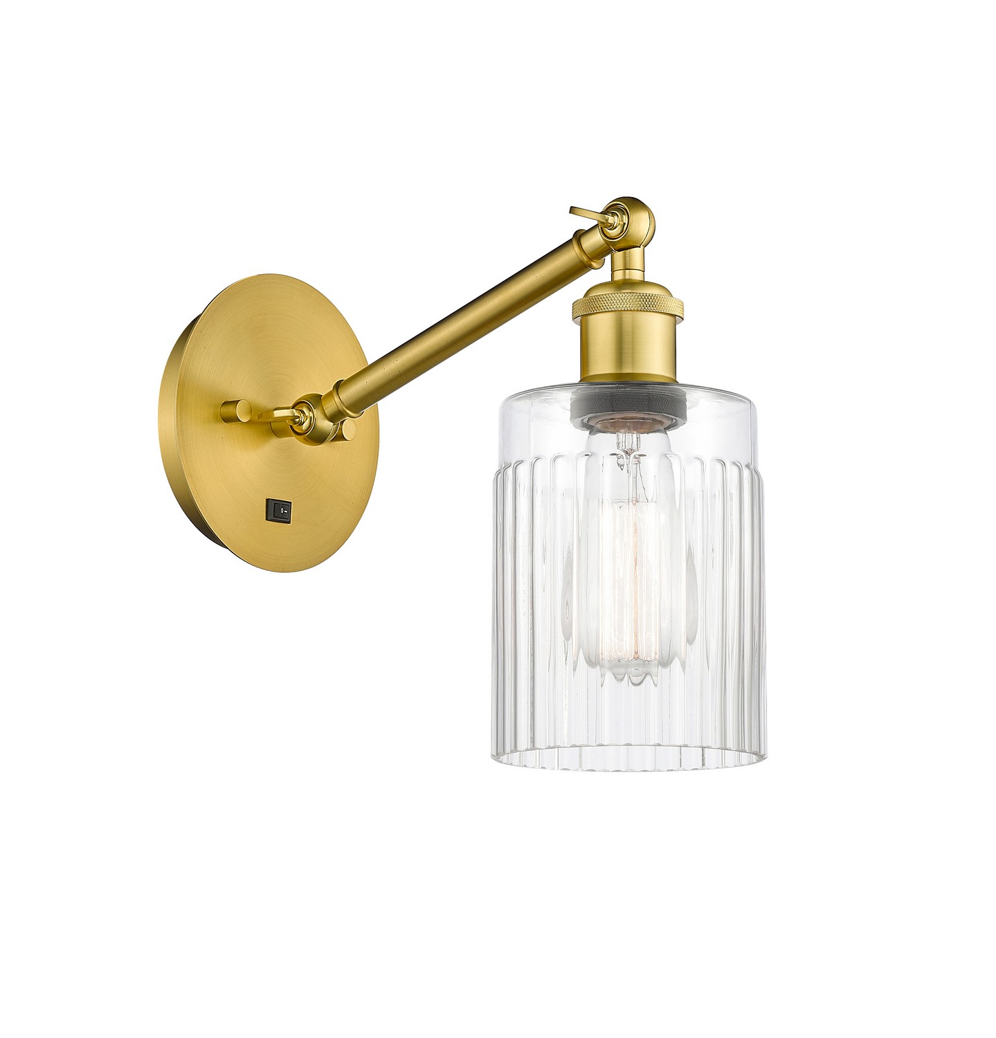 One Light Wall Sconce by Innovations - Ballston Collection, Satin Gold Finish - 317-1W-SG-G342