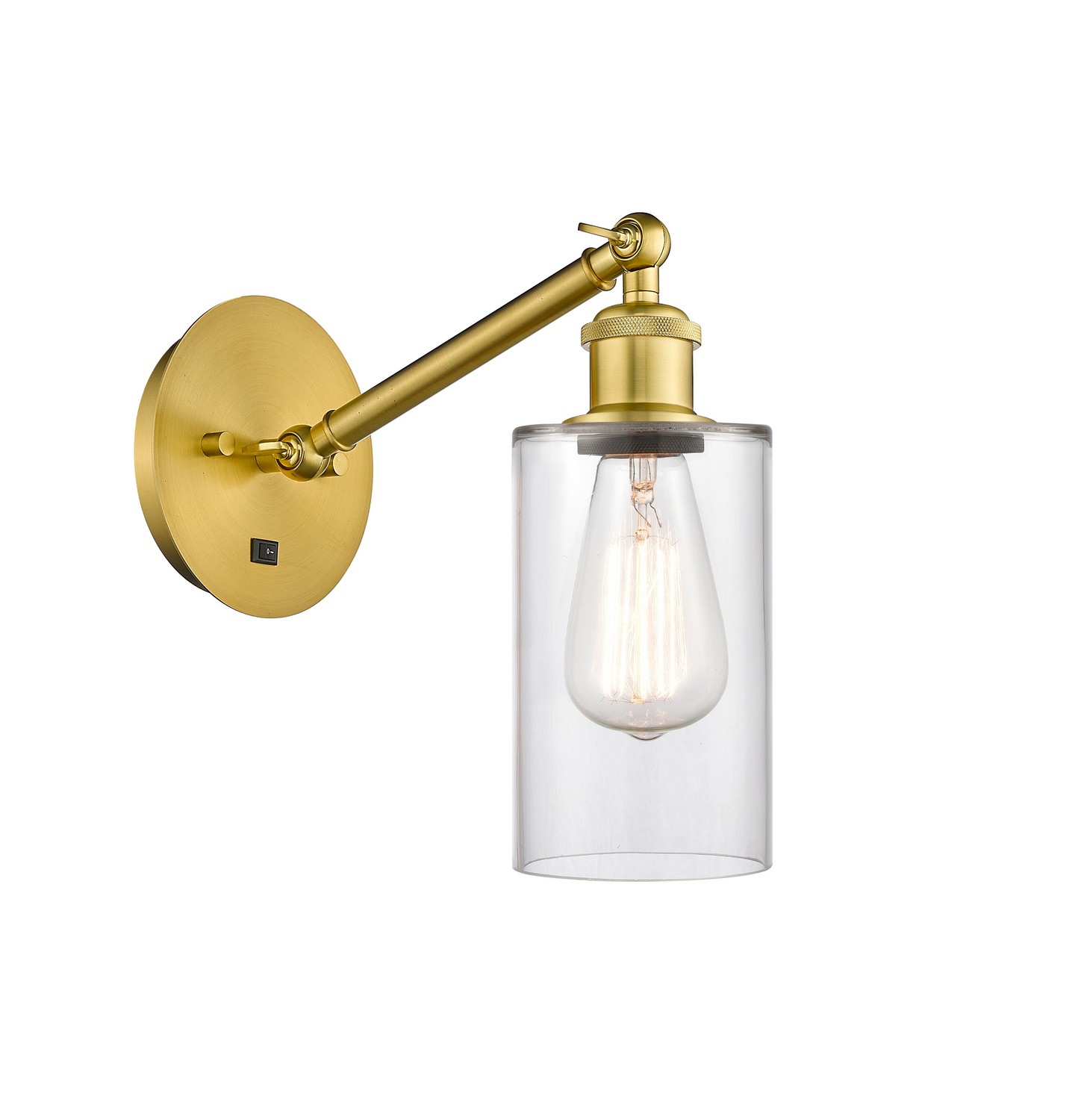 LED Wall Sconce by Innovations - Ballston Collection, Satin Gold Finish - 317-1W-SG-G802-LED