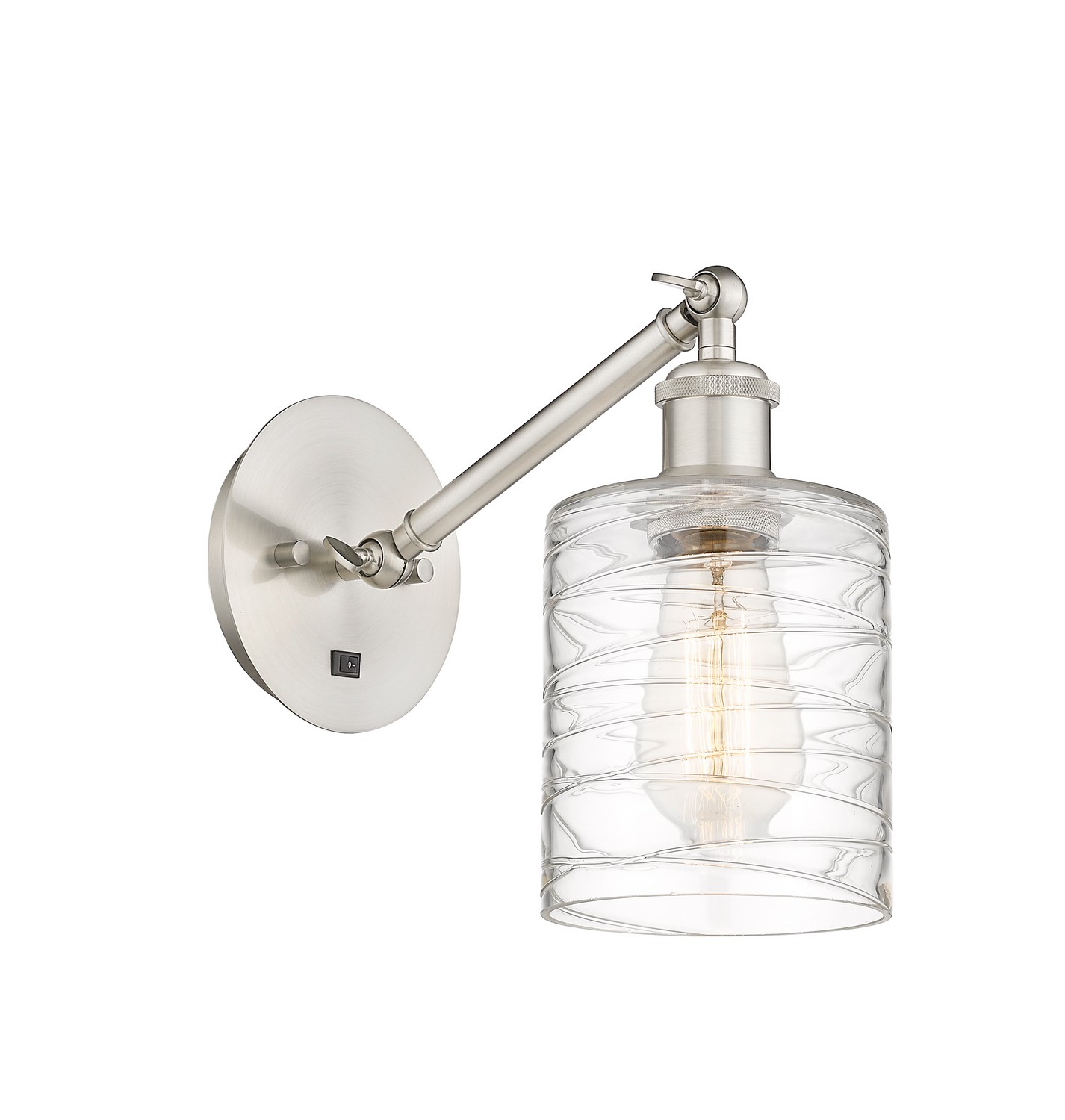 LED Wall Sconce by Innovations - Ballston Collection, Brushed Satin Nickel Finish - 317-1W-SN-G1113-LED
