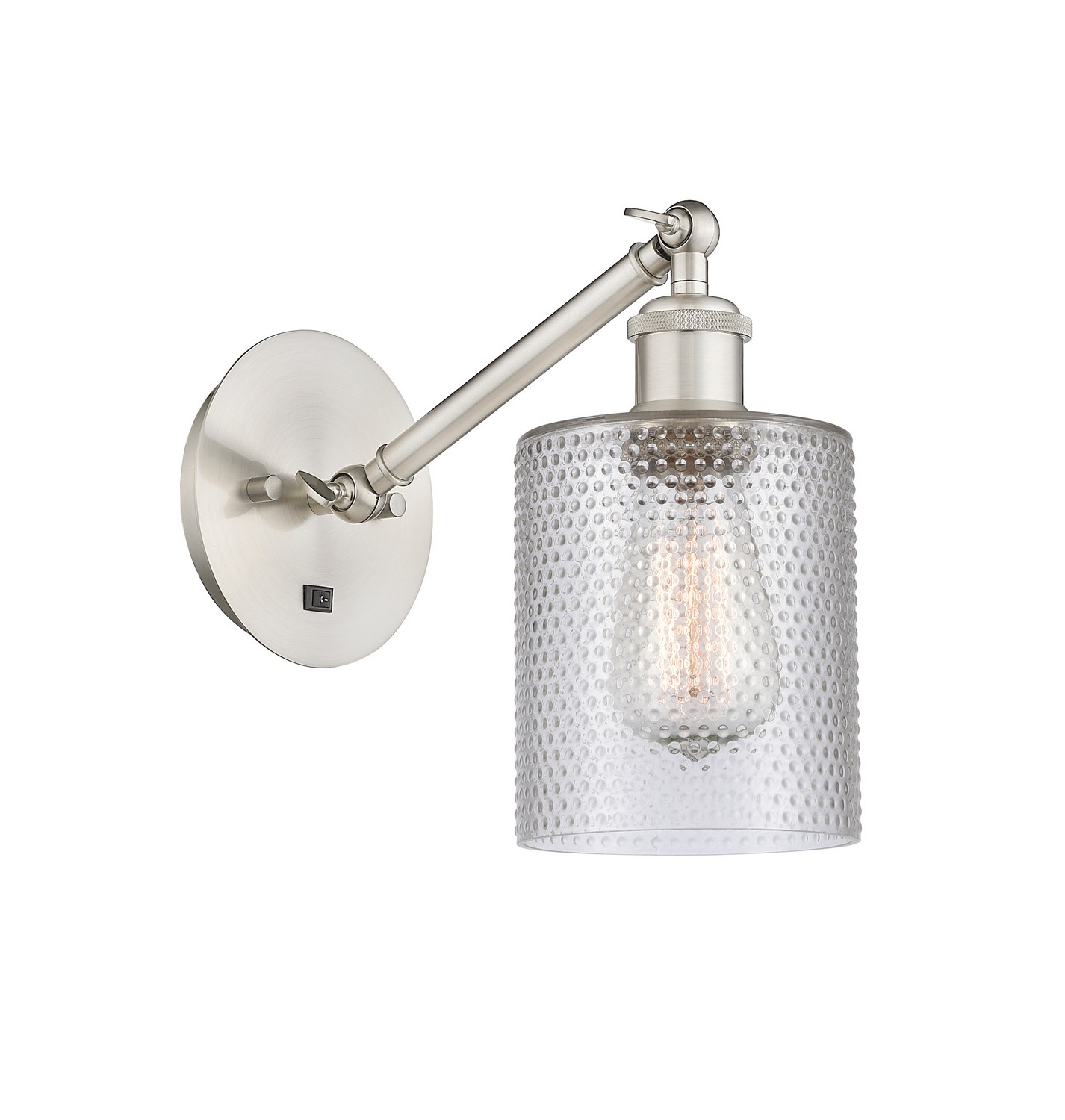 LED Wall Sconce by Innovations - Ballston Collection, Brushed Satin Nickel Finish - 317-1W-SN-G112-LED