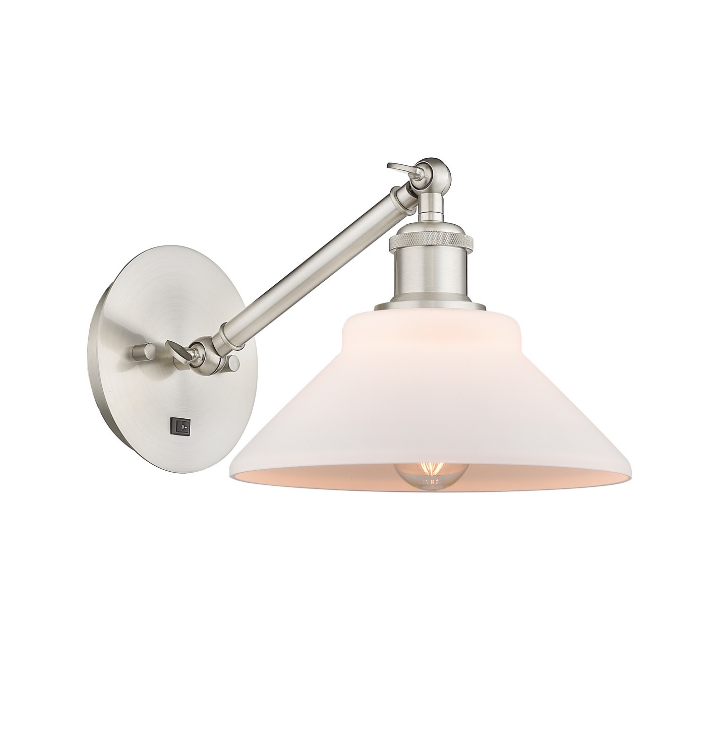 One Light Wall Sconce by Innovations - Ballston Collection, Brushed Satin Nickel Finish - 317-1W-SN-G131