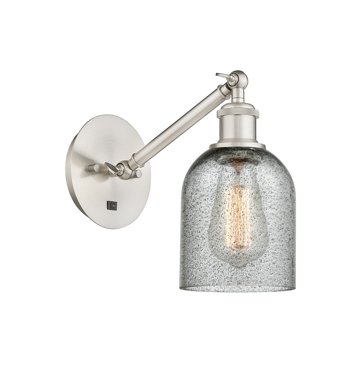 LED Wall Sconce by Innovations - Ballston Collection, Brushed Satin Nickel Finish - 317-1W-SN-G257-LED