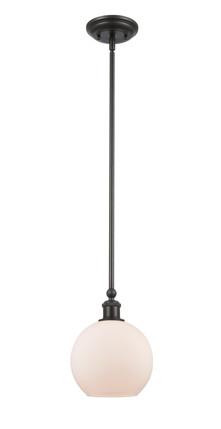 LED Mini Pendant by Innovations - Ballston Collection, Matte Black Finish - 341-1S-BK-G121-8-LED