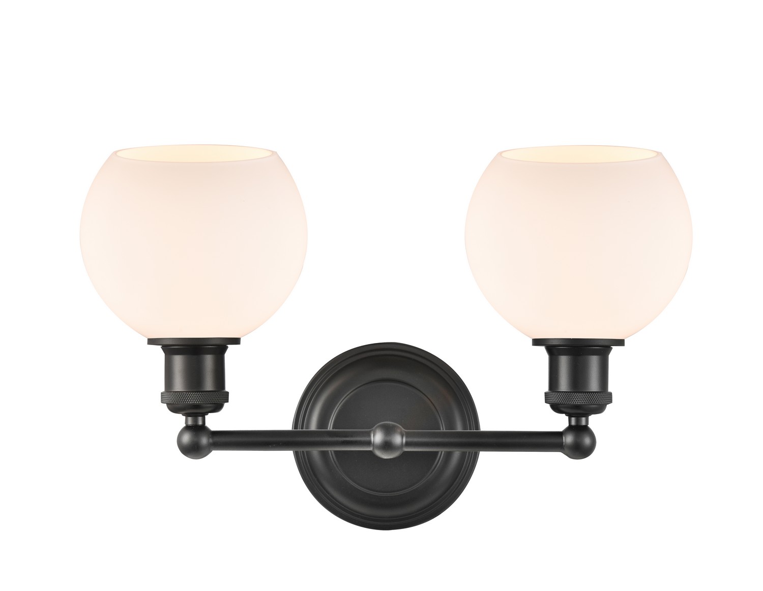 LED Bath Vanity by Innovations - Concord Collection, Matte Black Finish - 341-2W-BK-G121-6-LED