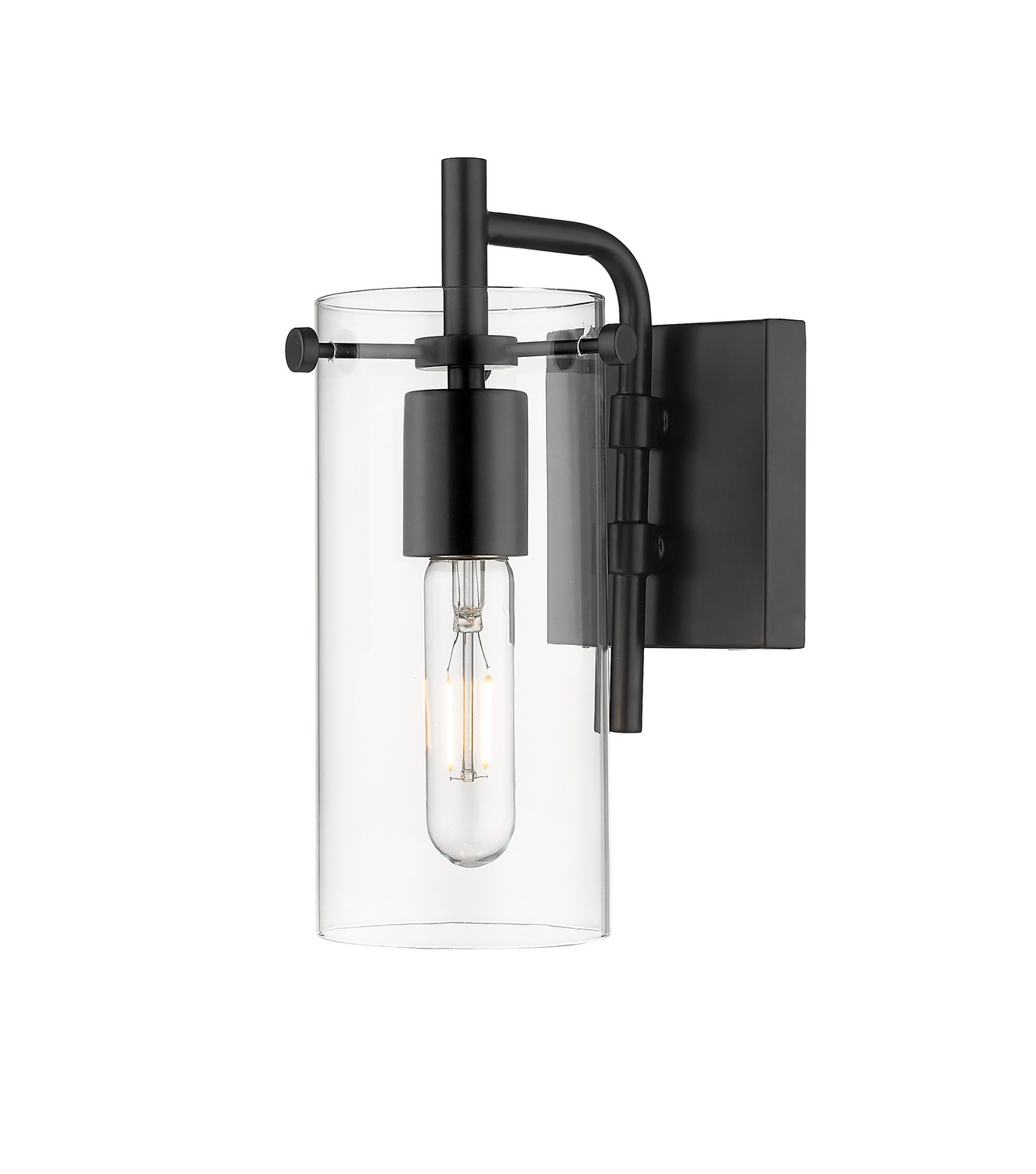 LED Bath Vanity by Innovations - Auralume Collection, Matte Black Finish - 352-1W-BK-CL-LED