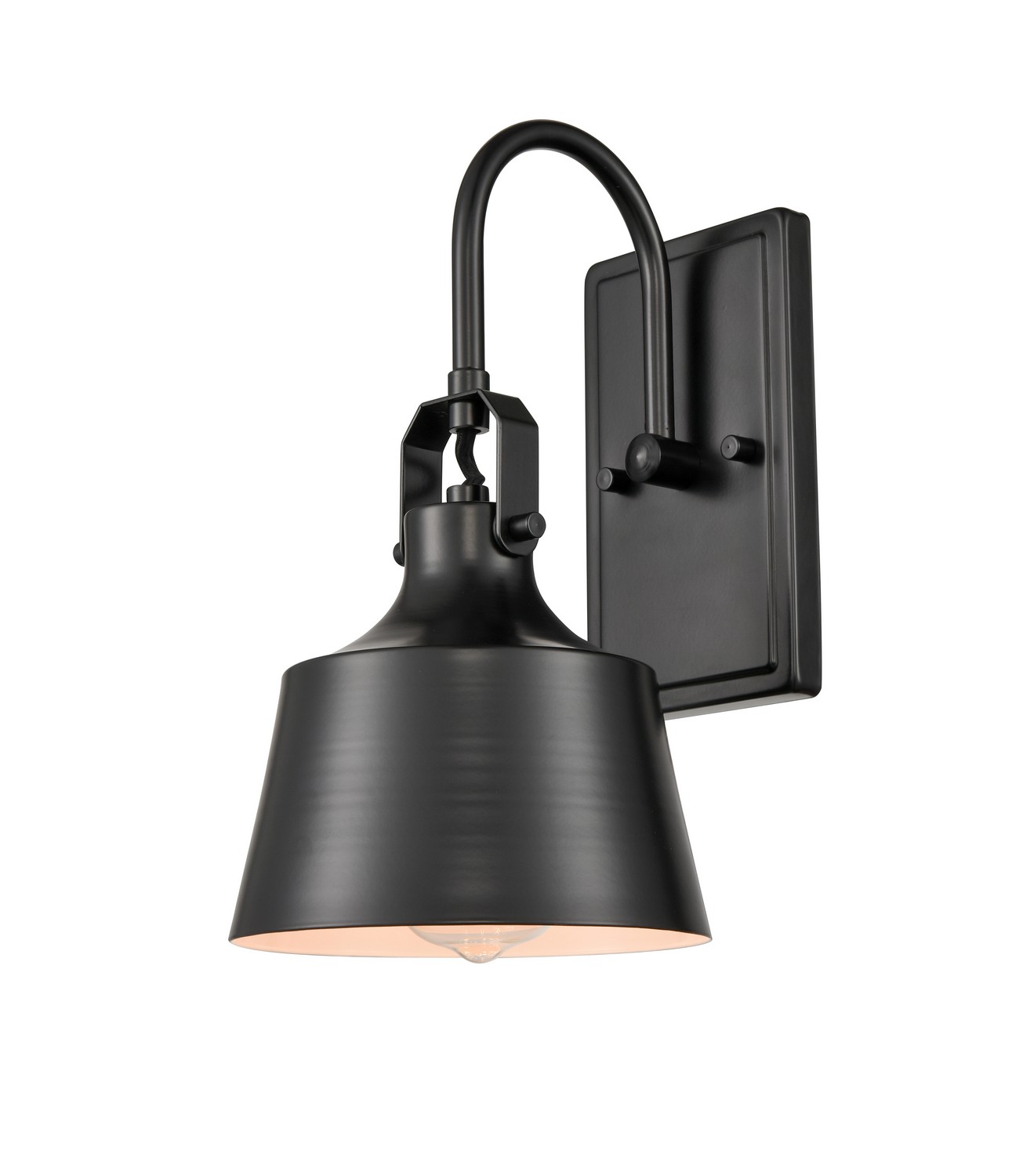 LED Wall Sconce by Innovations - Auralume Collection, Matte Black Finish - 370-1W-BK-M-LED