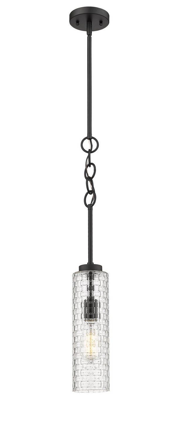 One Light Mini Pendant by Innovations - Downtown Urban Collection, Matte Black Finish - 380-1S-BK-G380-4CL