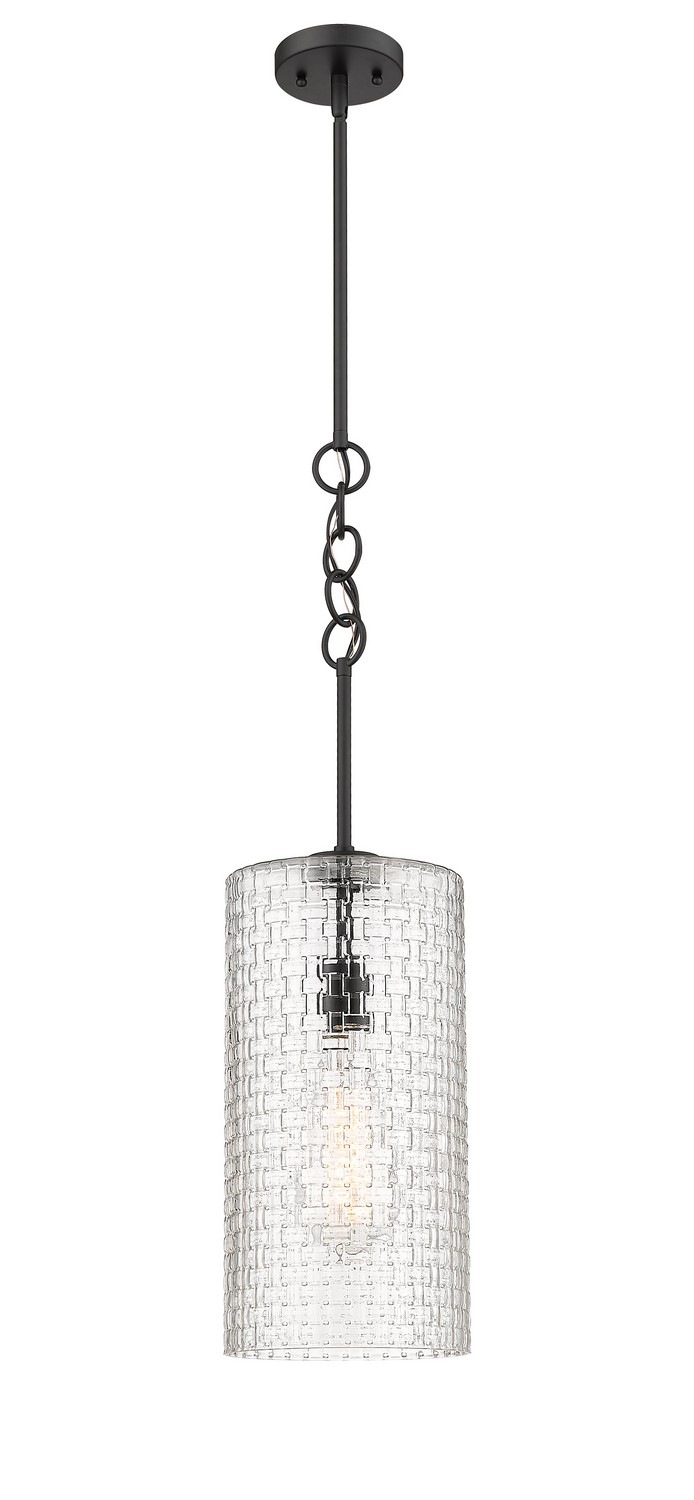 LED Mini Pendant by Innovations - Downtown Urban Collection, Matte Black Finish - 380-1S-BK-G380-8CL-BB-95-LED
