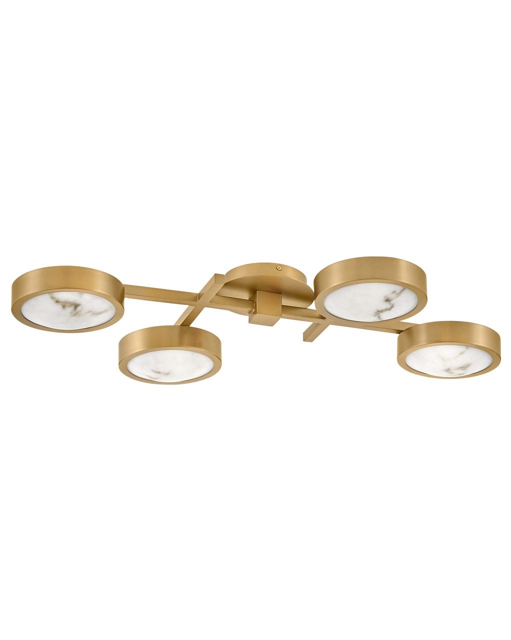 Fredrick Ramond Cava LED Flush Mount in Lacquered Brass - FR31013LCB