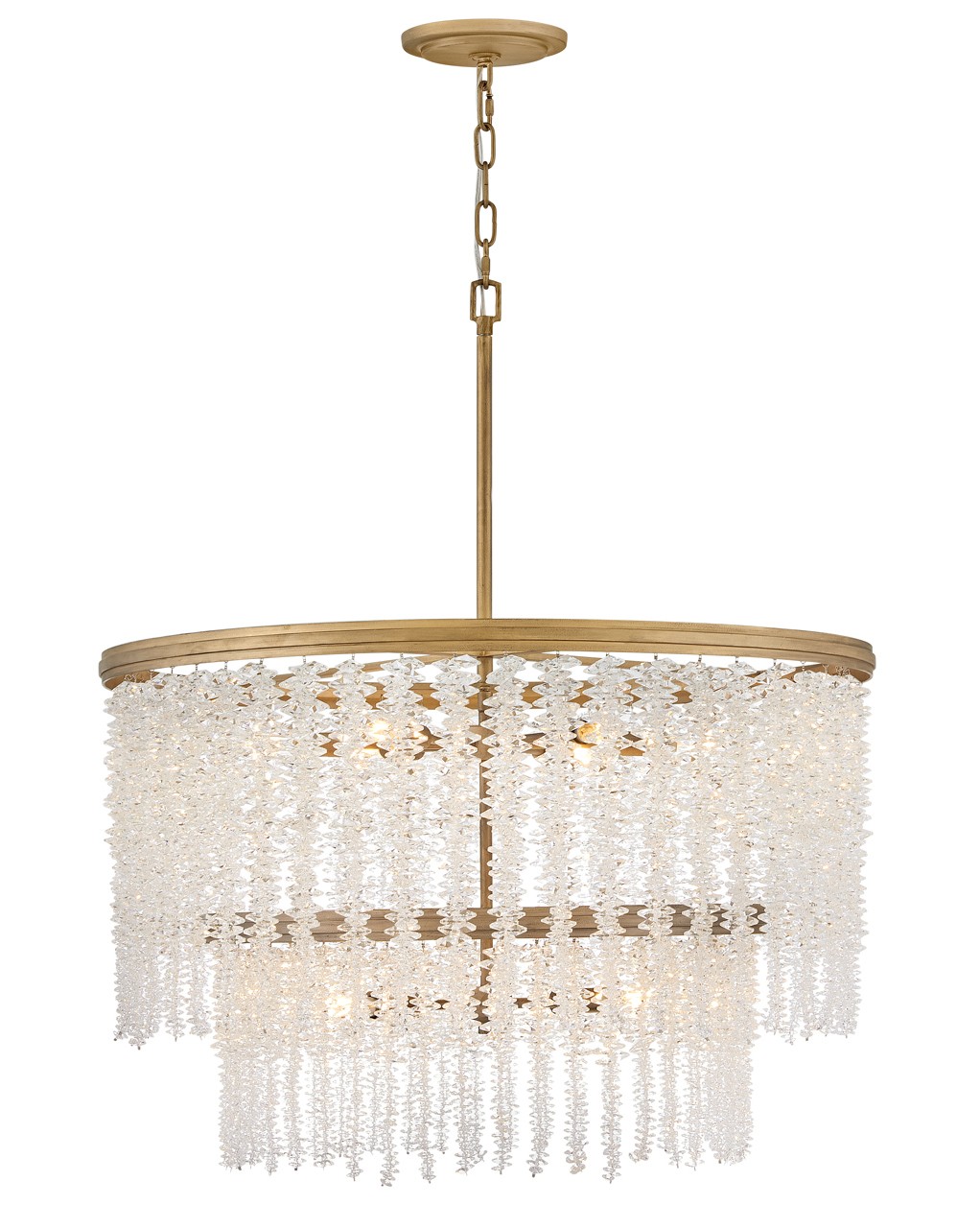 Fredrick Ramond Rubina LED Chandelier in Burnished Gold - FR41498BNG