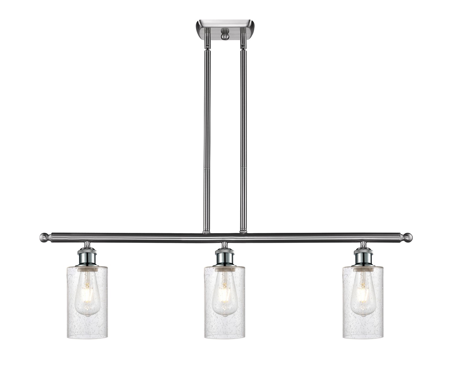 Three Light Island Pendant by Innovations - Ballston Collection, Brushed Satin Nickel Finish - 516-3I-SN-G804
