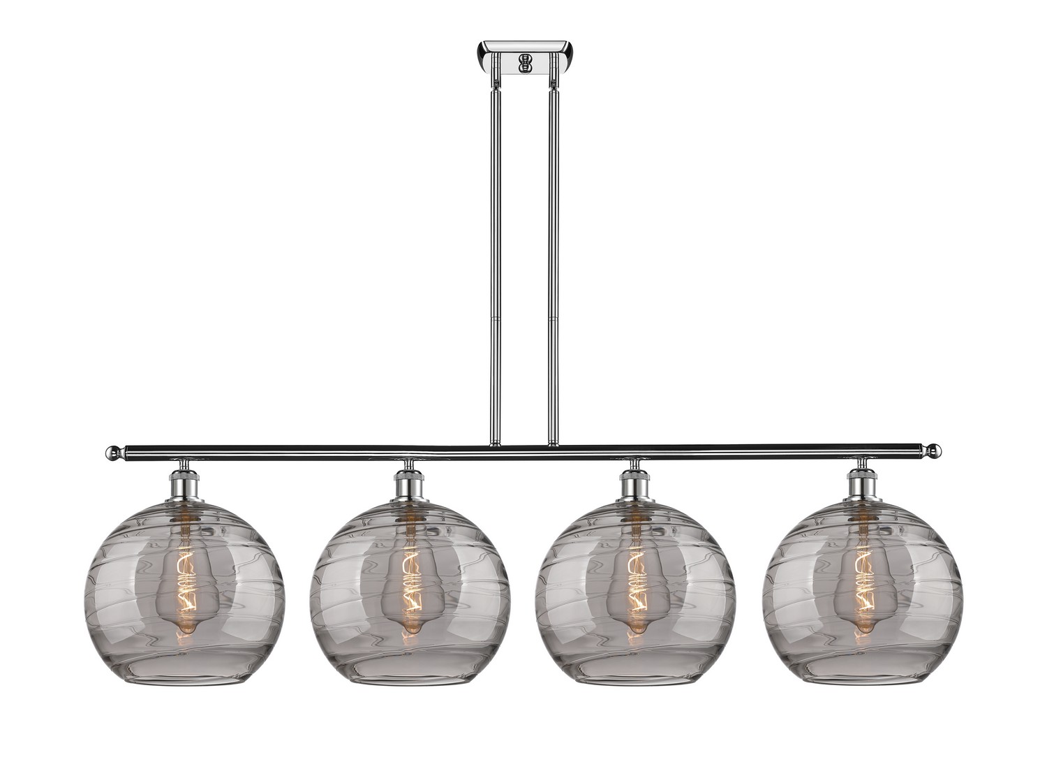 Four Light Island Pendant by Innovations - Ballston Collection, Polished Chrome Finish - 516-4I-PC-G1213-12SM