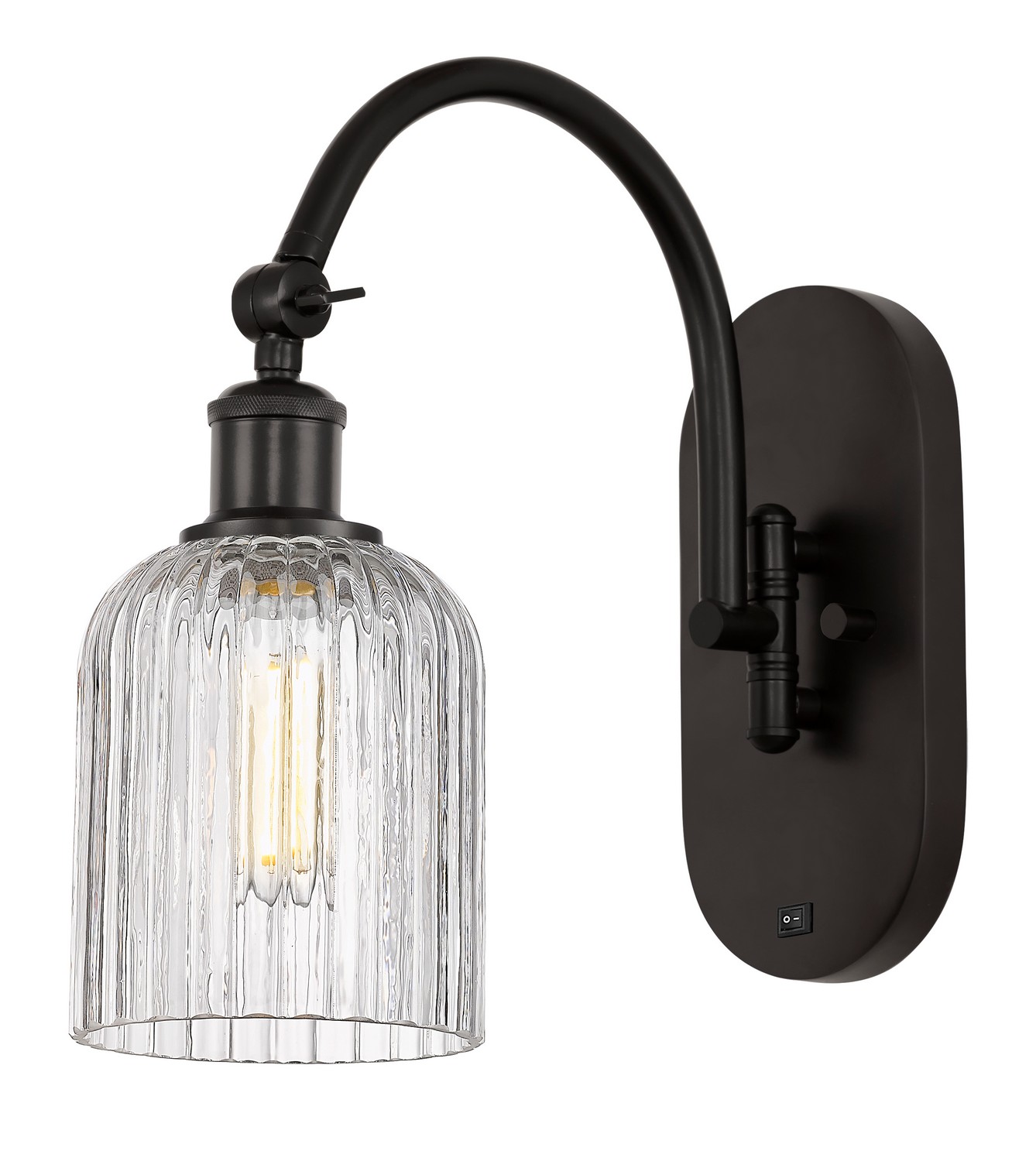One Light Swing Arm by Innovations - Ballston Collection, Oil Rubbed Bronze Finish - 518-1W-OB-G559-5CL