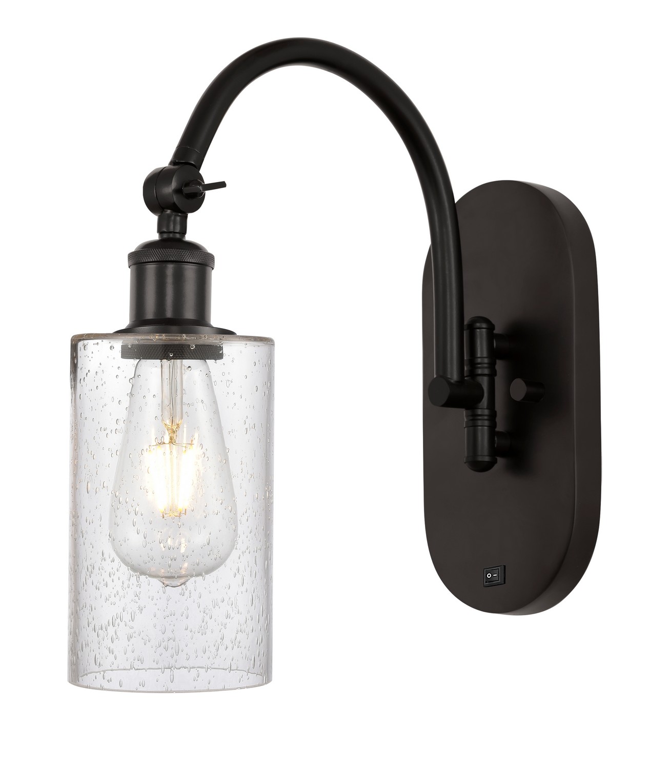 One Light Swing Arm by Innovations - Ballston Collection, Oil Rubbed Bronze Finish - 518-1W-OB-G804