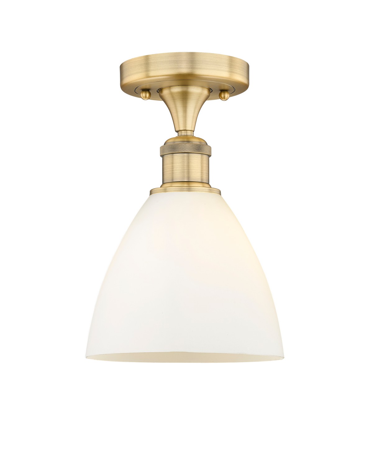 One Light Semi-Flush Mount by Innovations - Edison Collection, Brushed Brass Finish - 616-1F-BB-GBD-751
