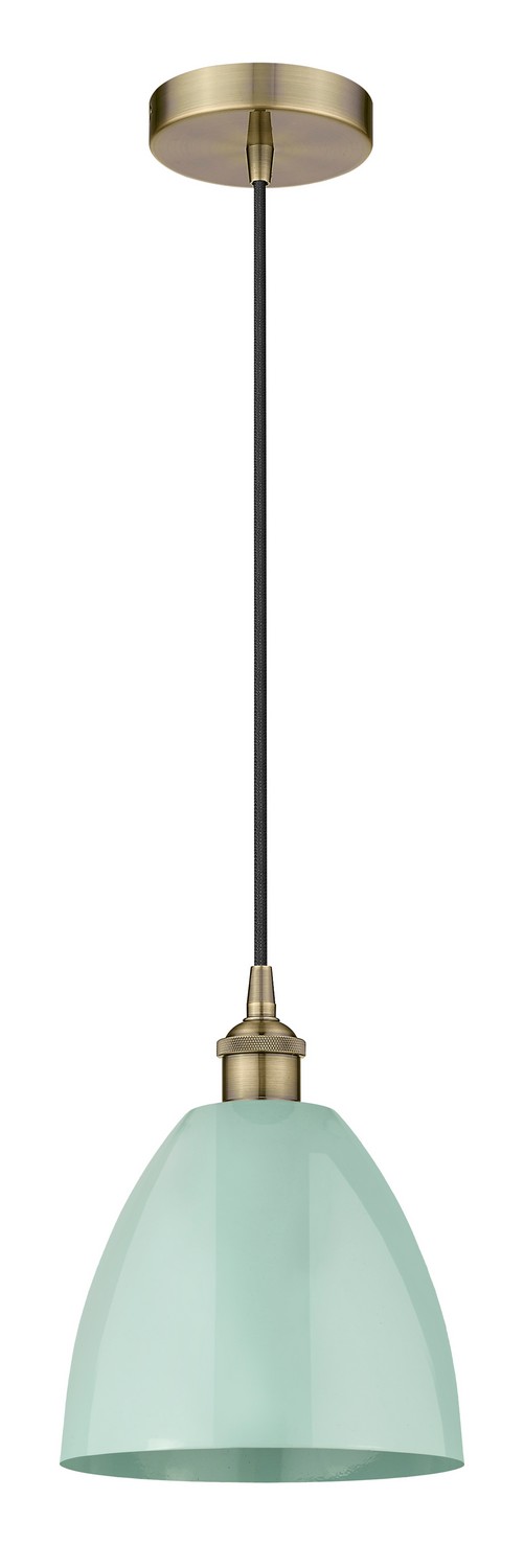 One Light Mini Pendant by Innovations - Edison Collection, Antique Brass Finish - 616-1P-AB-MBD-9-SF
