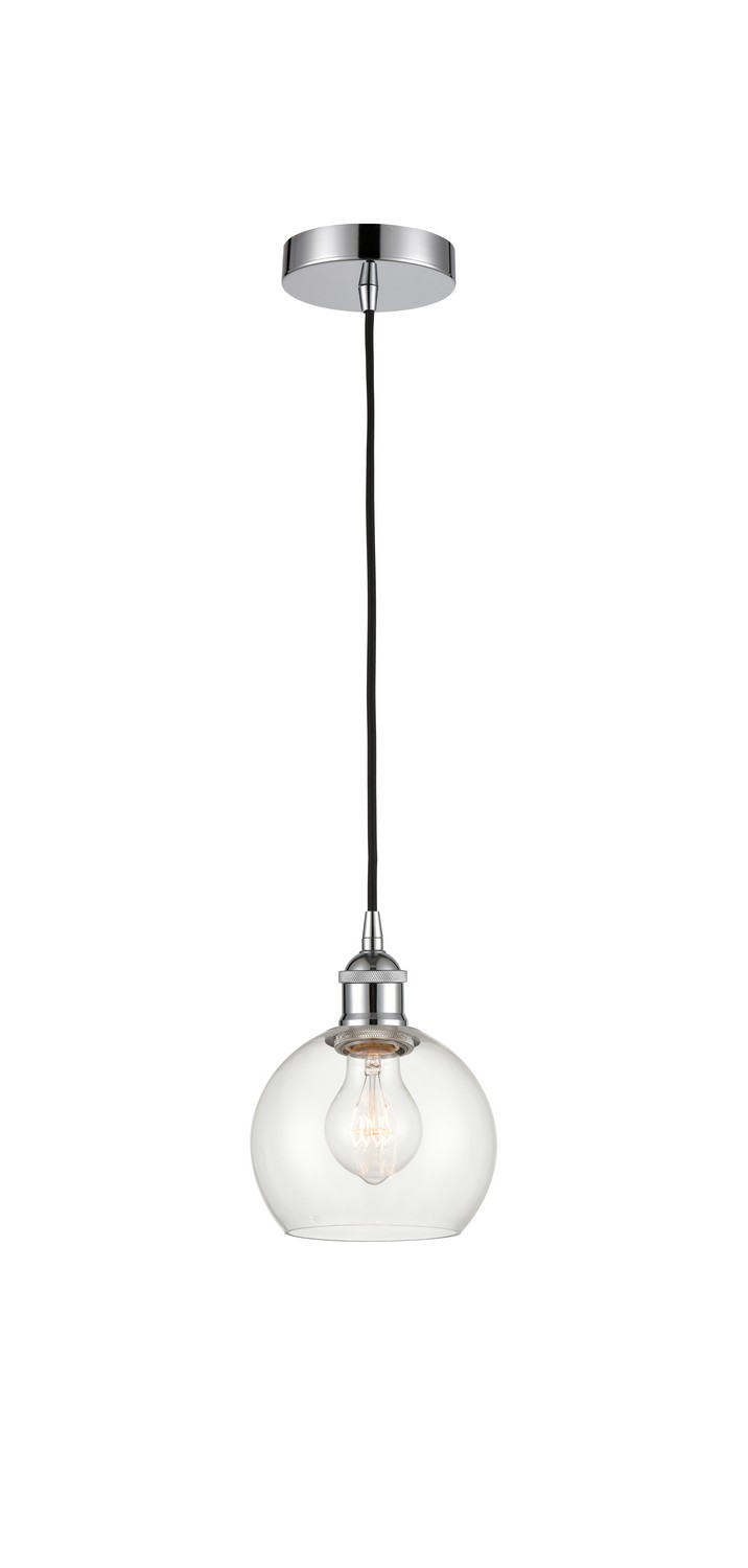 One Light Mini Pendant by Innovations - Edison Collection, Polished Chrome Finish - 616-1P-PC-G122-6