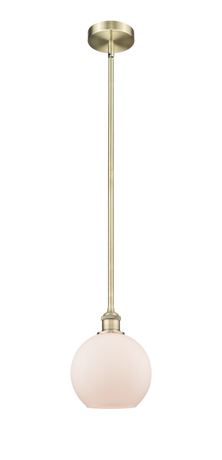 One Light Mini Pendant by Innovations - Edison Collection, Antique Brass Finish - 616-1S-AB-G121-8