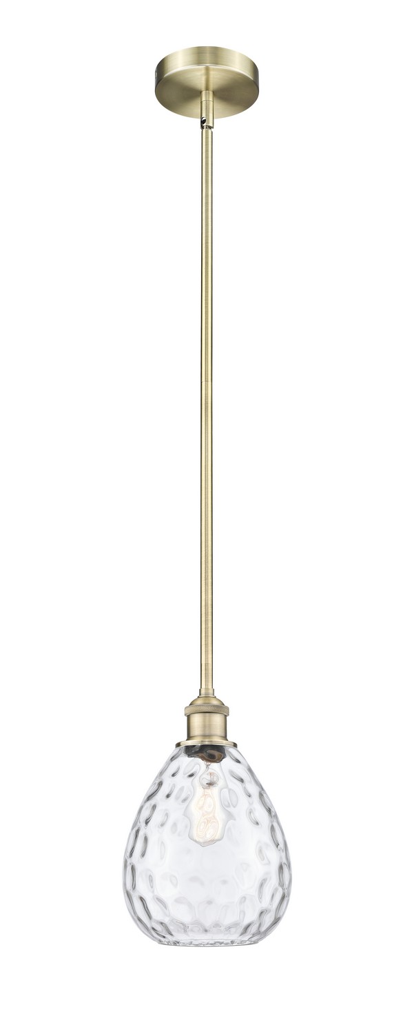 One Light Mini Pendant by Innovations - Edison Collection, Antique Brass Finish - 616-1S-AB-G372