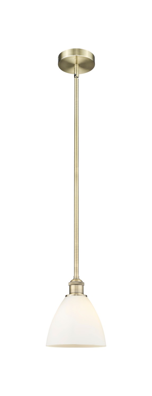 One Light Mini Pendant by Innovations - Edison Collection, Antique Brass Finish - 616-1S-AB-GBD-751