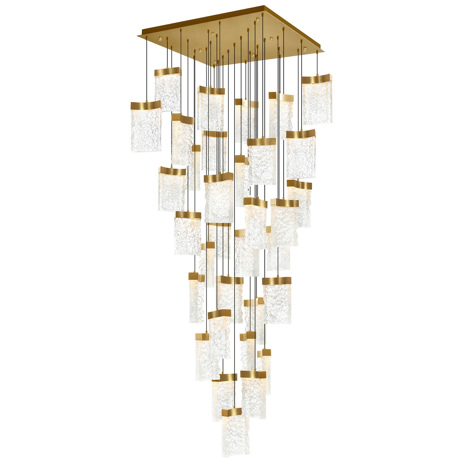 Brass Led Chandelie… - image