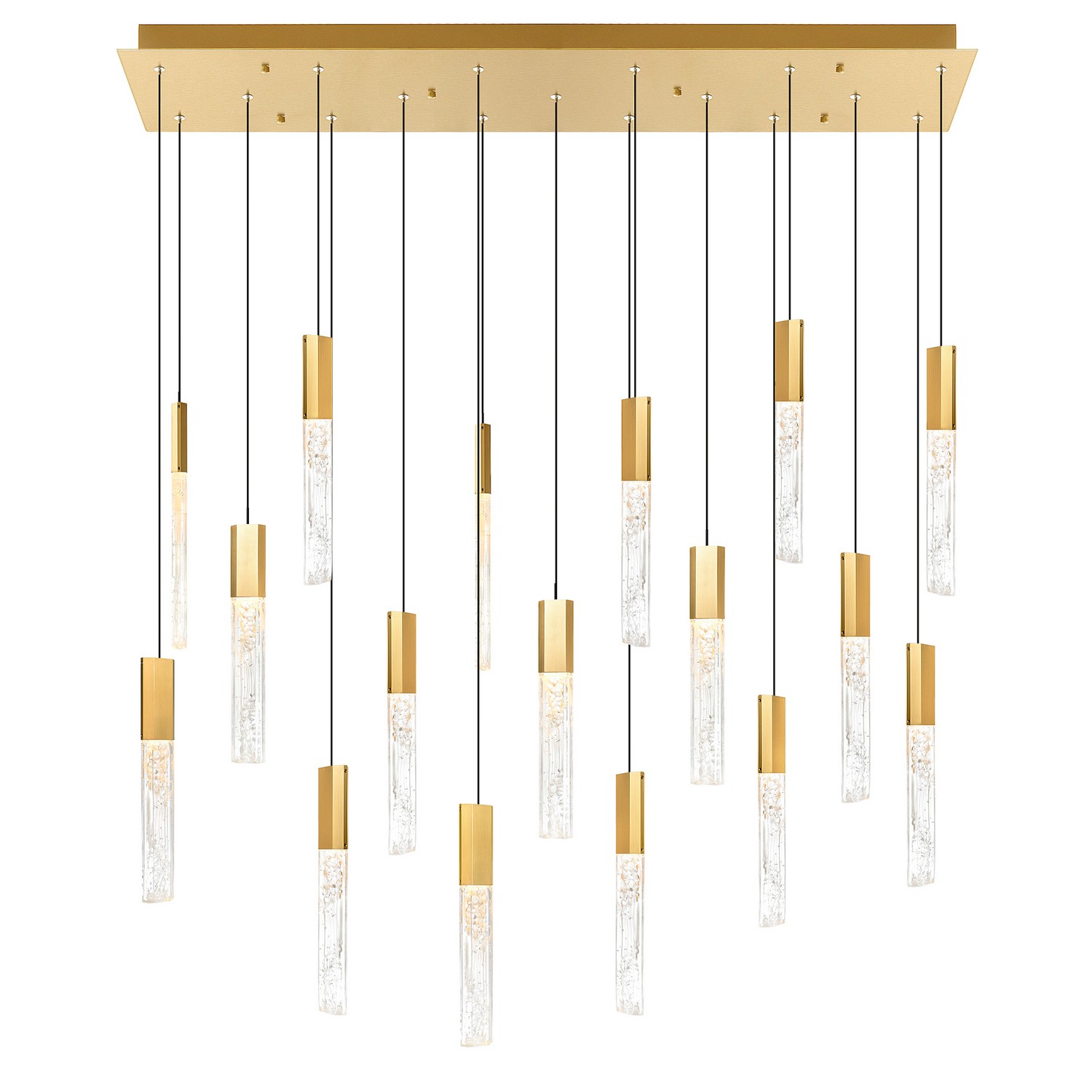 Brass Led Chandelie… - image