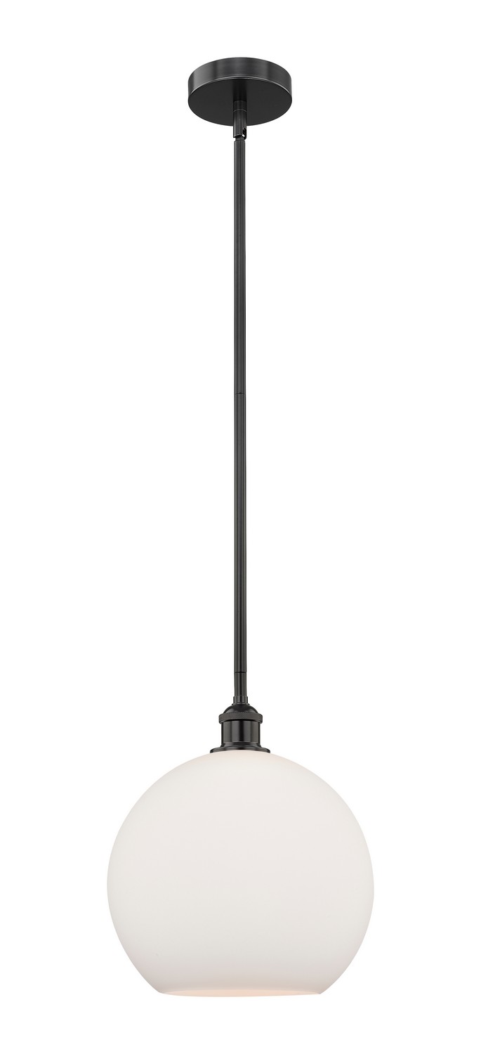 One Light Mini Pendant by Innovations - Edison Collection, Matte Black Finish - 616-1S-BK-G121-12