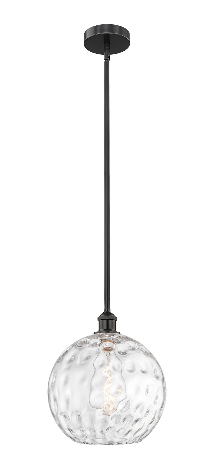 One Light Mini Pendant by Innovations - Edison Collection, Matte Black Finish - 616-1S-BK-G1215-12