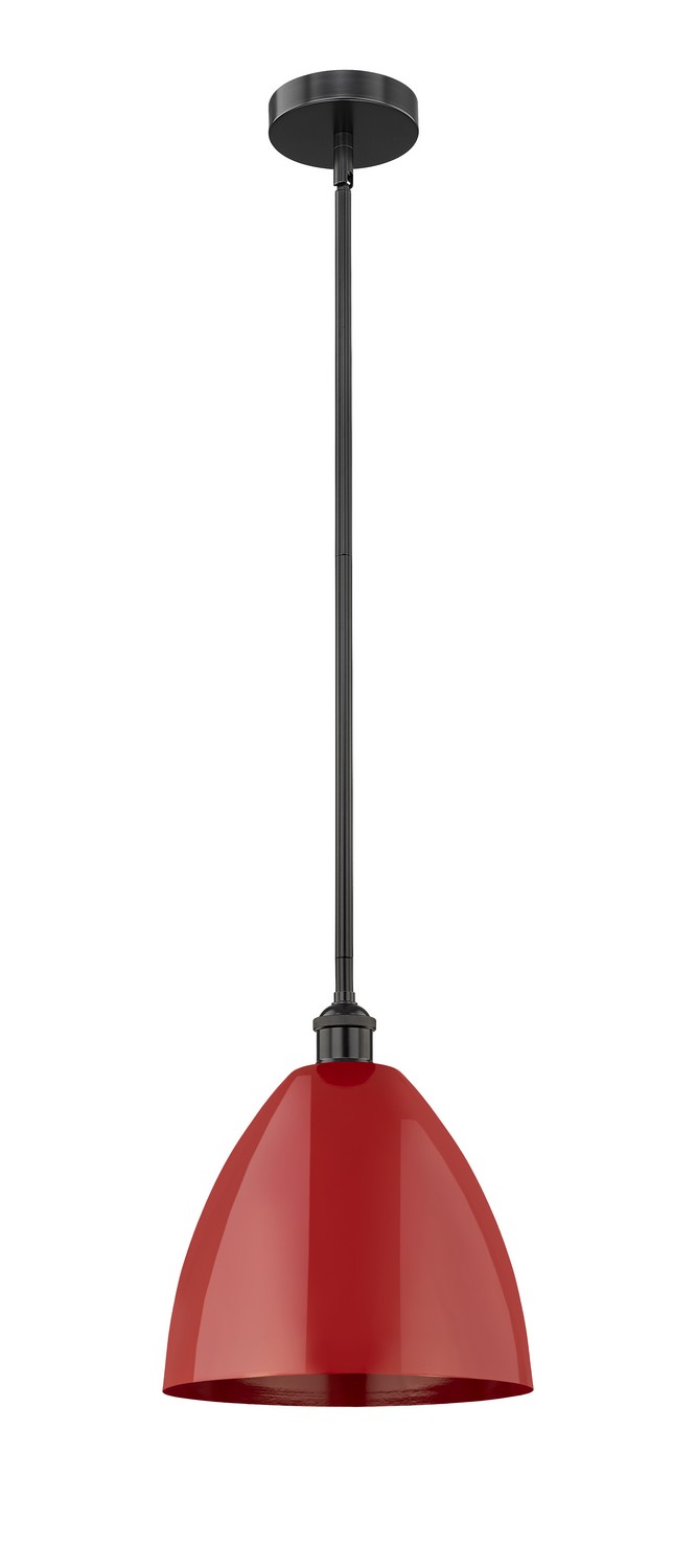 One Light Mini Pendant by Innovations - Edison Collection, Matte Black Finish - 616-1S-BK-MBD-12-RD