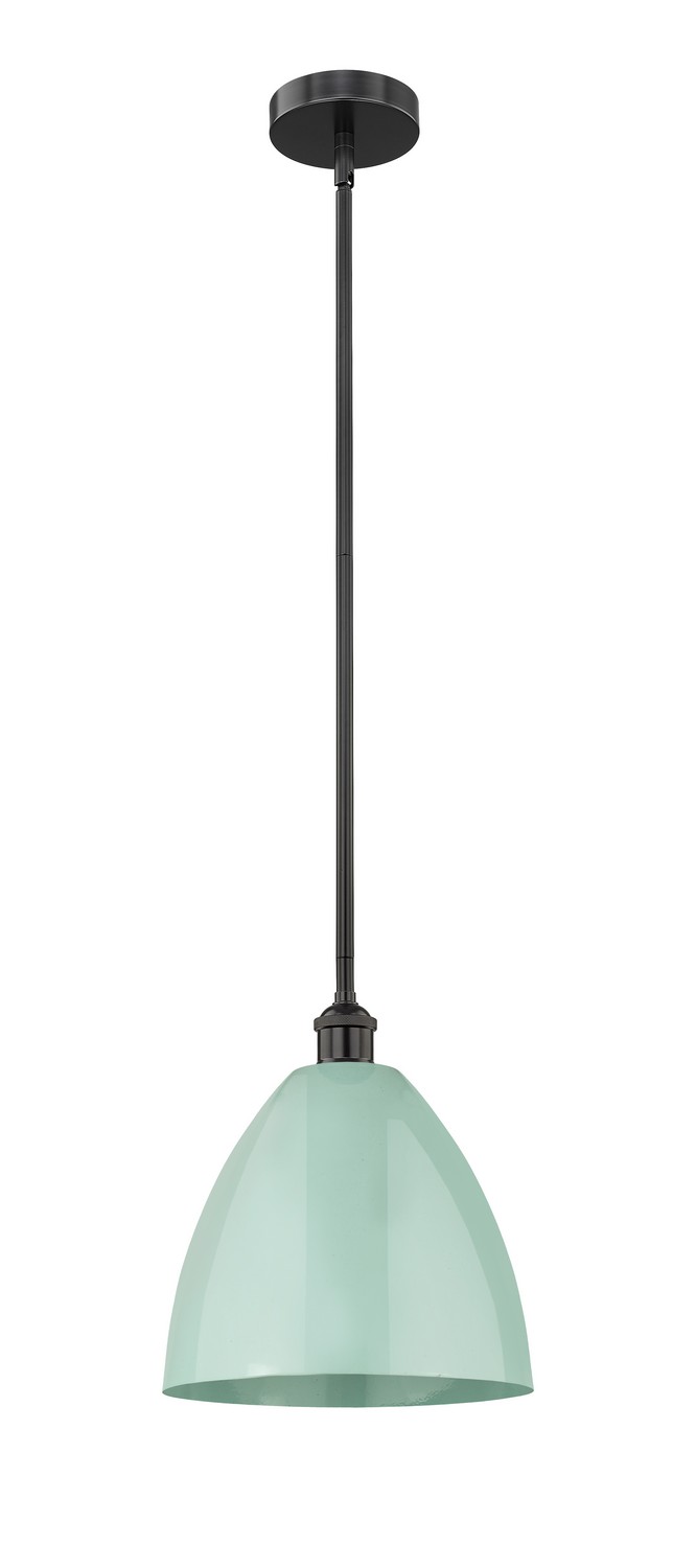 One Light Mini Pendant by Innovations - Edison Collection, Matte Black Finish - 616-1S-BK-MBD-12-SF