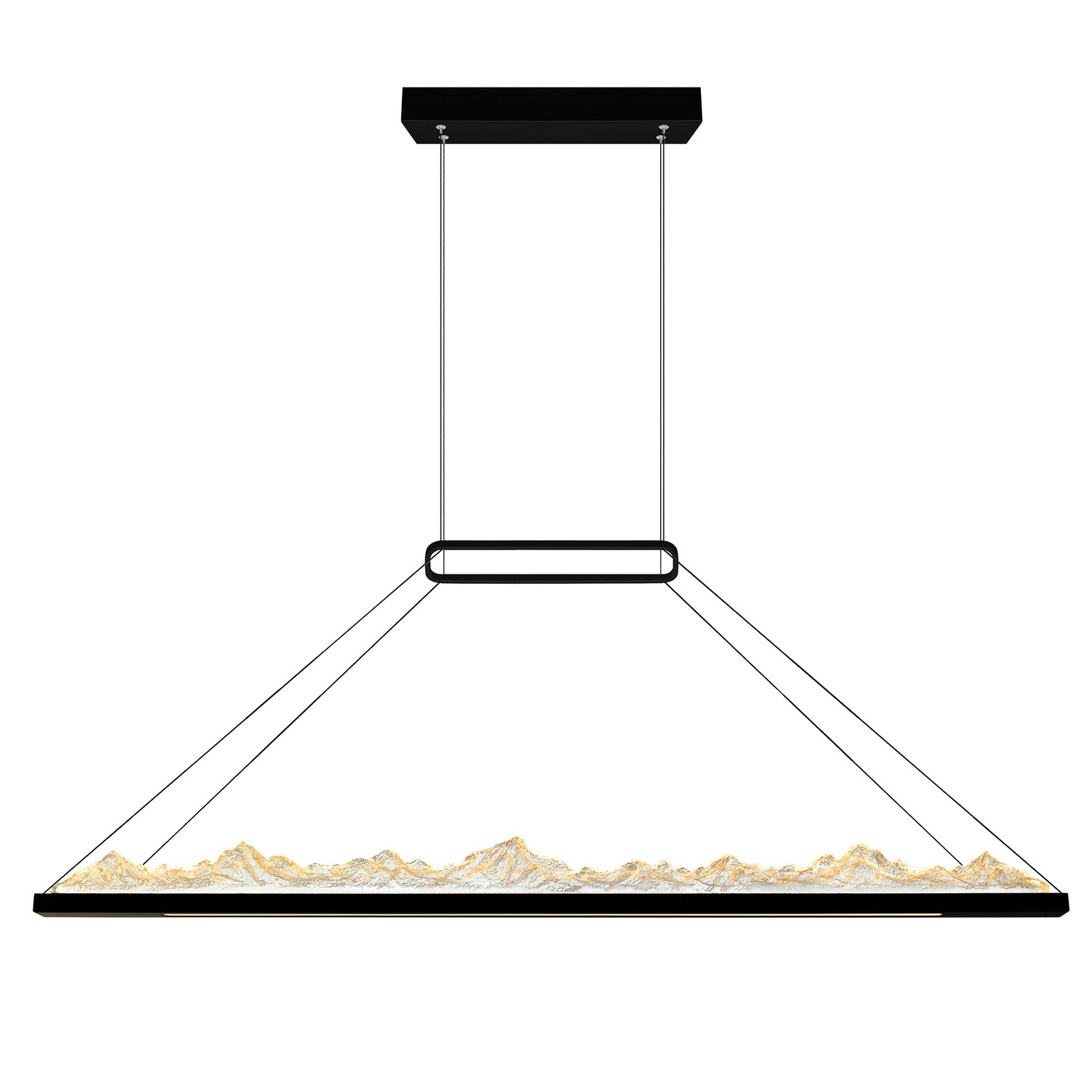 CWI Lighting 1601P62-101 Himalayas LED 62 inch Black Island/Pool Table Light Ceiling Light